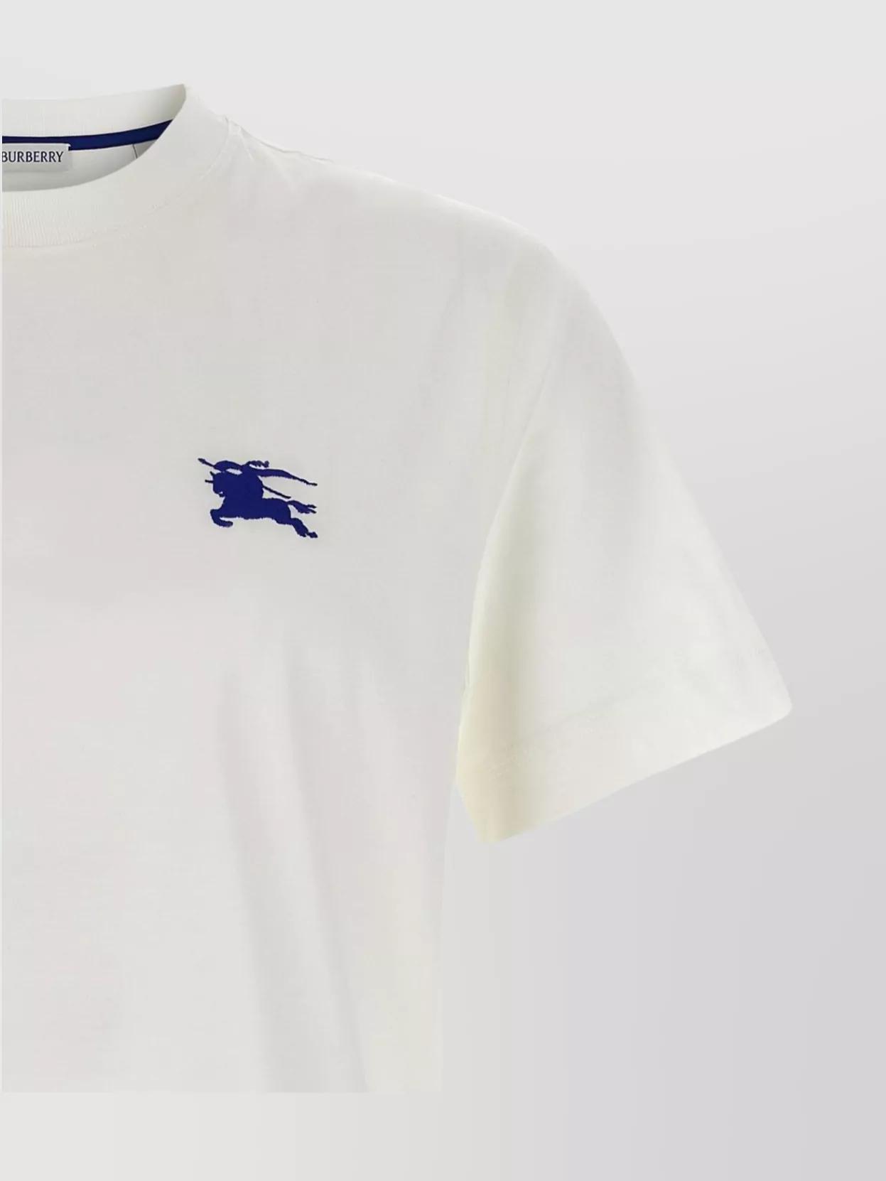 White Embroidered T-Shirt Product Image