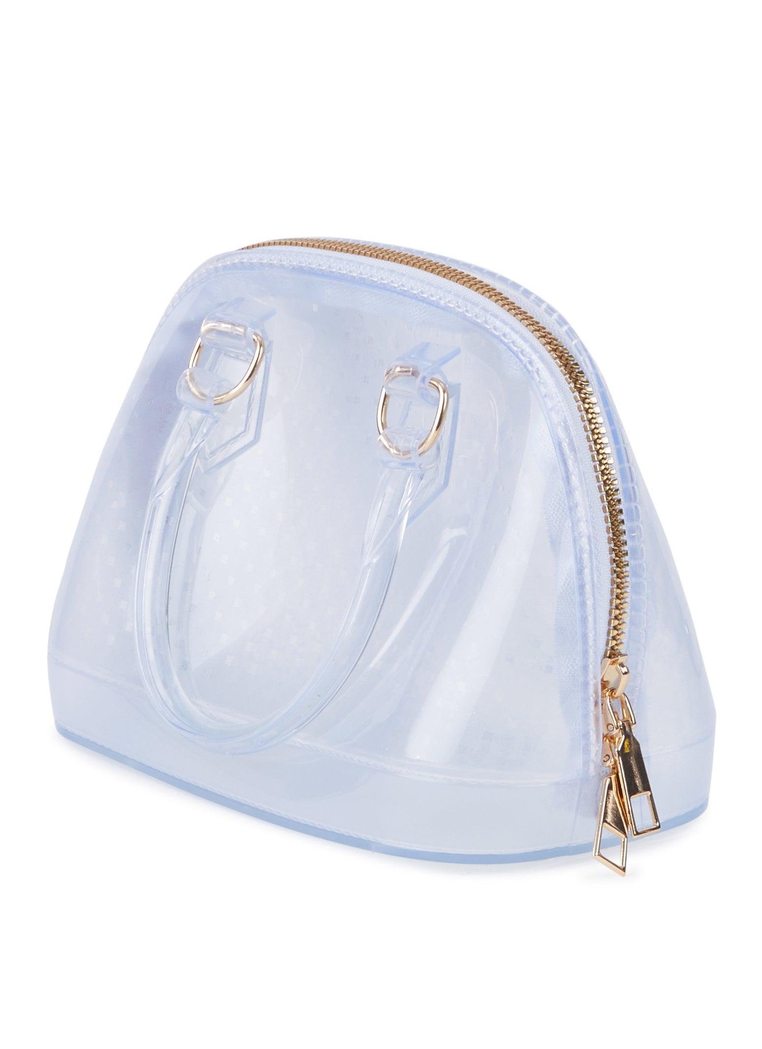 Womens Clear Jelly Dome Crossbody Handbag Product Image