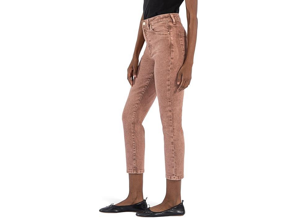 KUT from the Kloth Reese High Rise Ankle Straight Regular Hem (COFFEEE) Women's Jeans Product Image