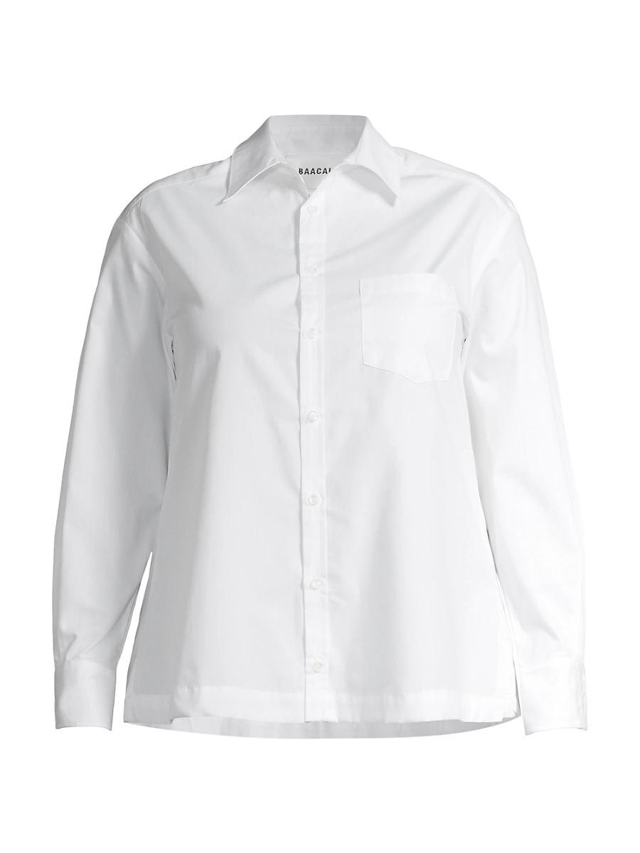 Womens Perfect Cotton Poplin Shirt Product Image