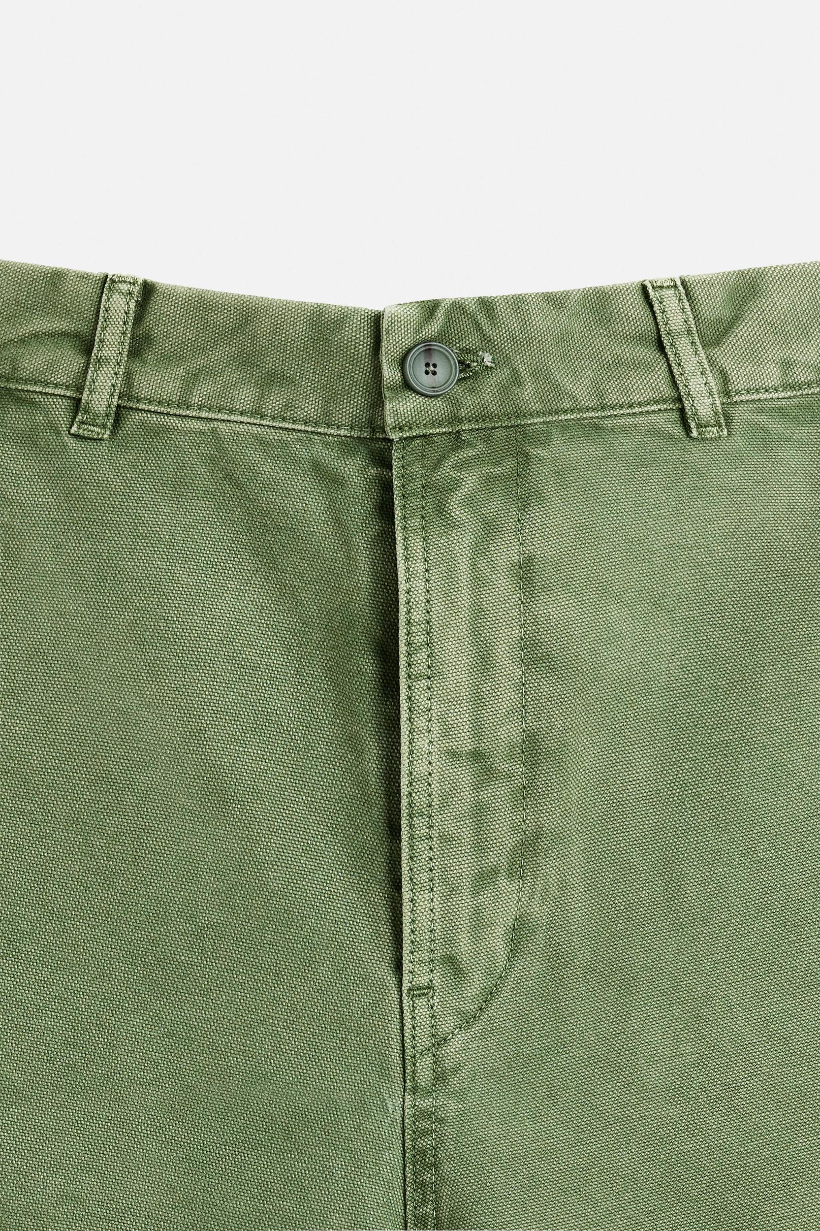 WASHED CANVAS SHORTS Product Image