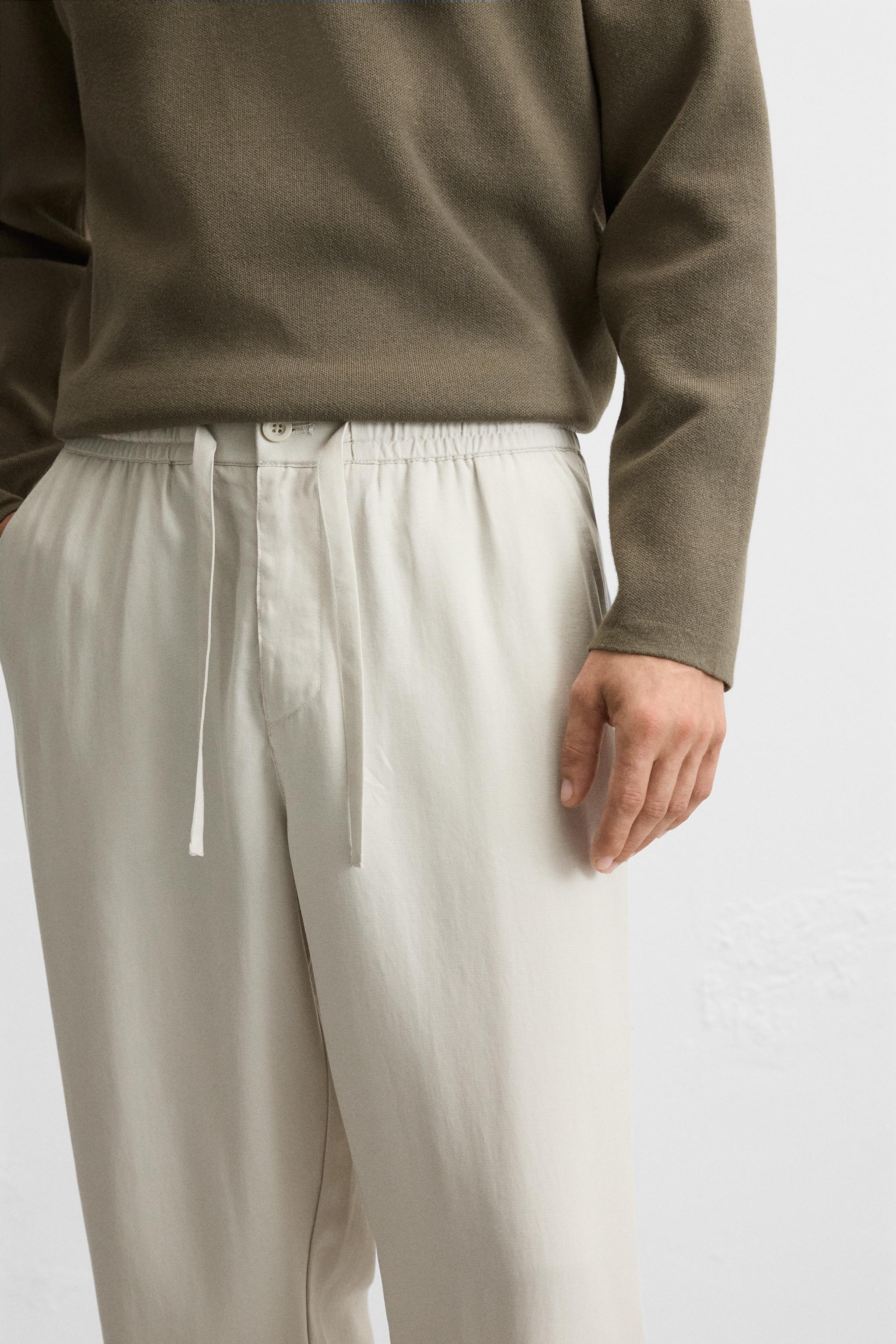 LYOCELL JOGGER WAIST PANTS Product Image