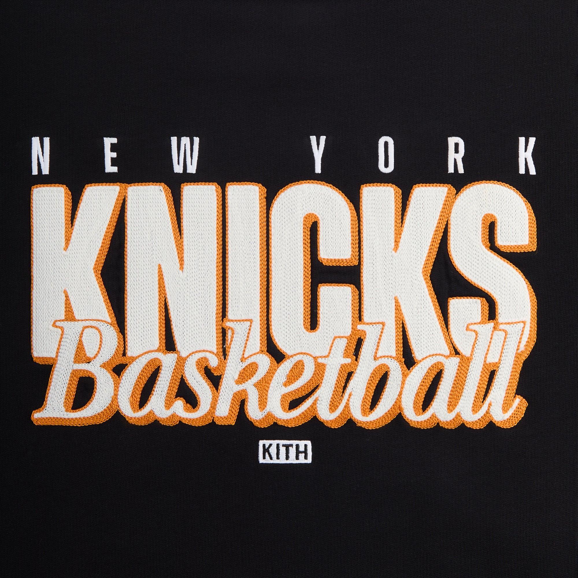 Kith for the New York Knicks Classic Vintage Nelson Crewneck - Black Male Product Image