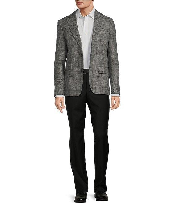 Hart Schaffner Marx Classic Fit Solid Black Wool Blend Sport Coat Product Image