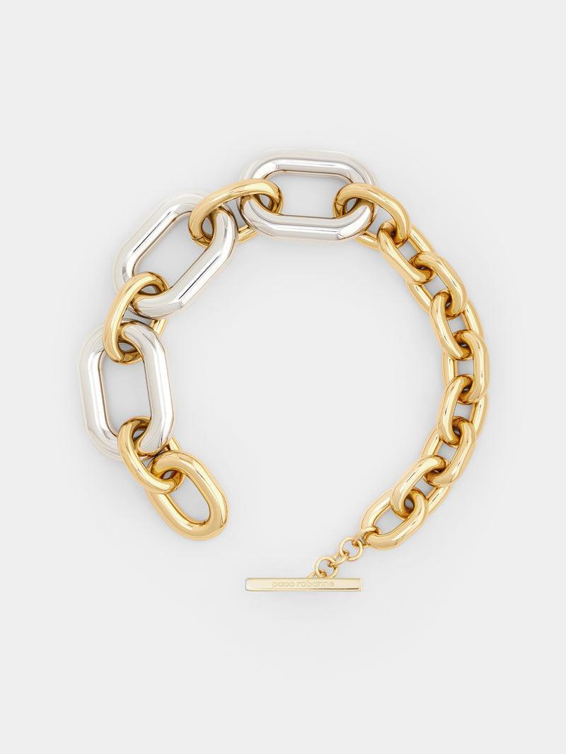 Gold and Silver oversized XL Link Necklace Product Image