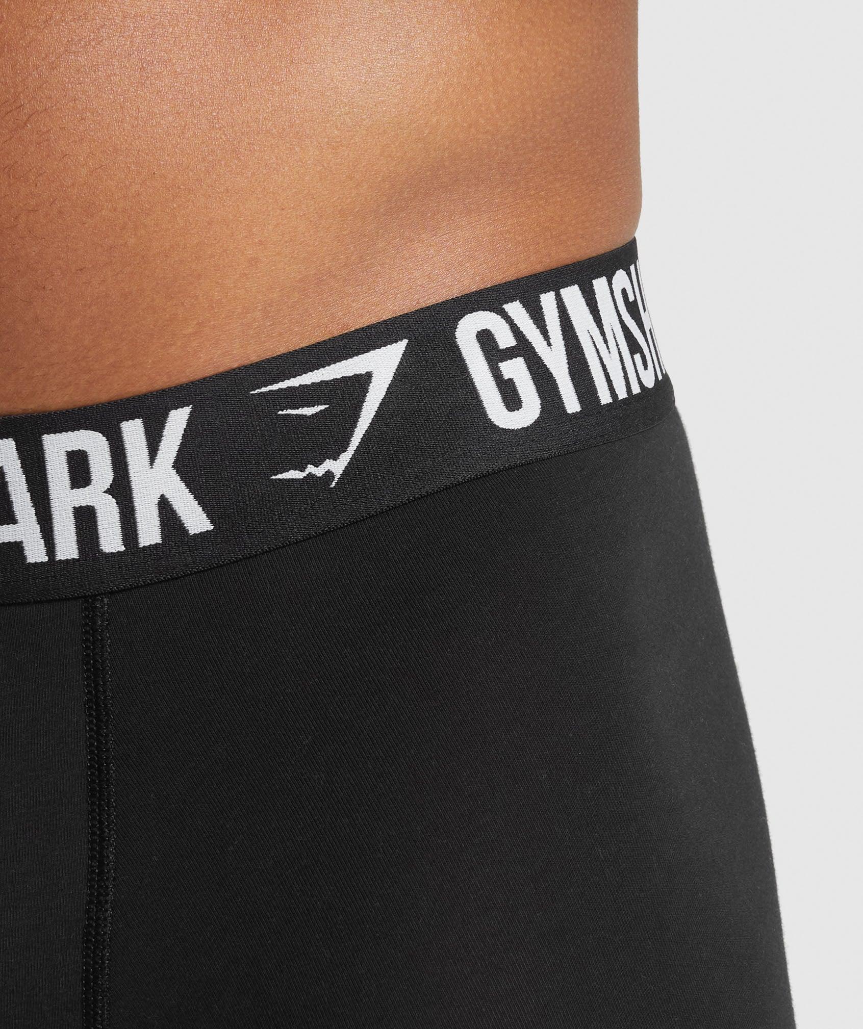 Gymshark Boxer Brief 3PK - Black/Graphite Grey Male Product Image