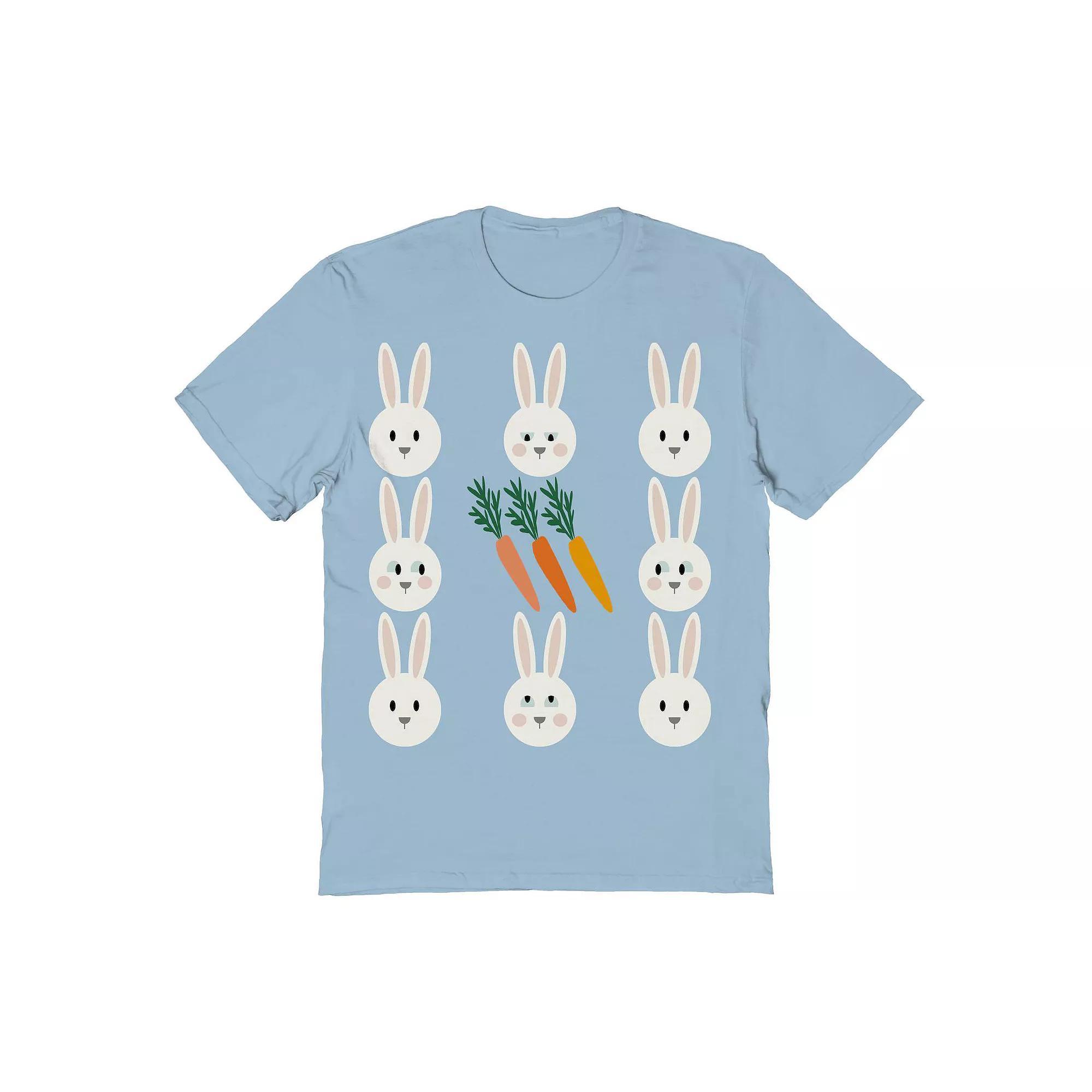 Men's Looking For Carrots Easter Graphic Tee, Size: Medium, Light Blue Product Image