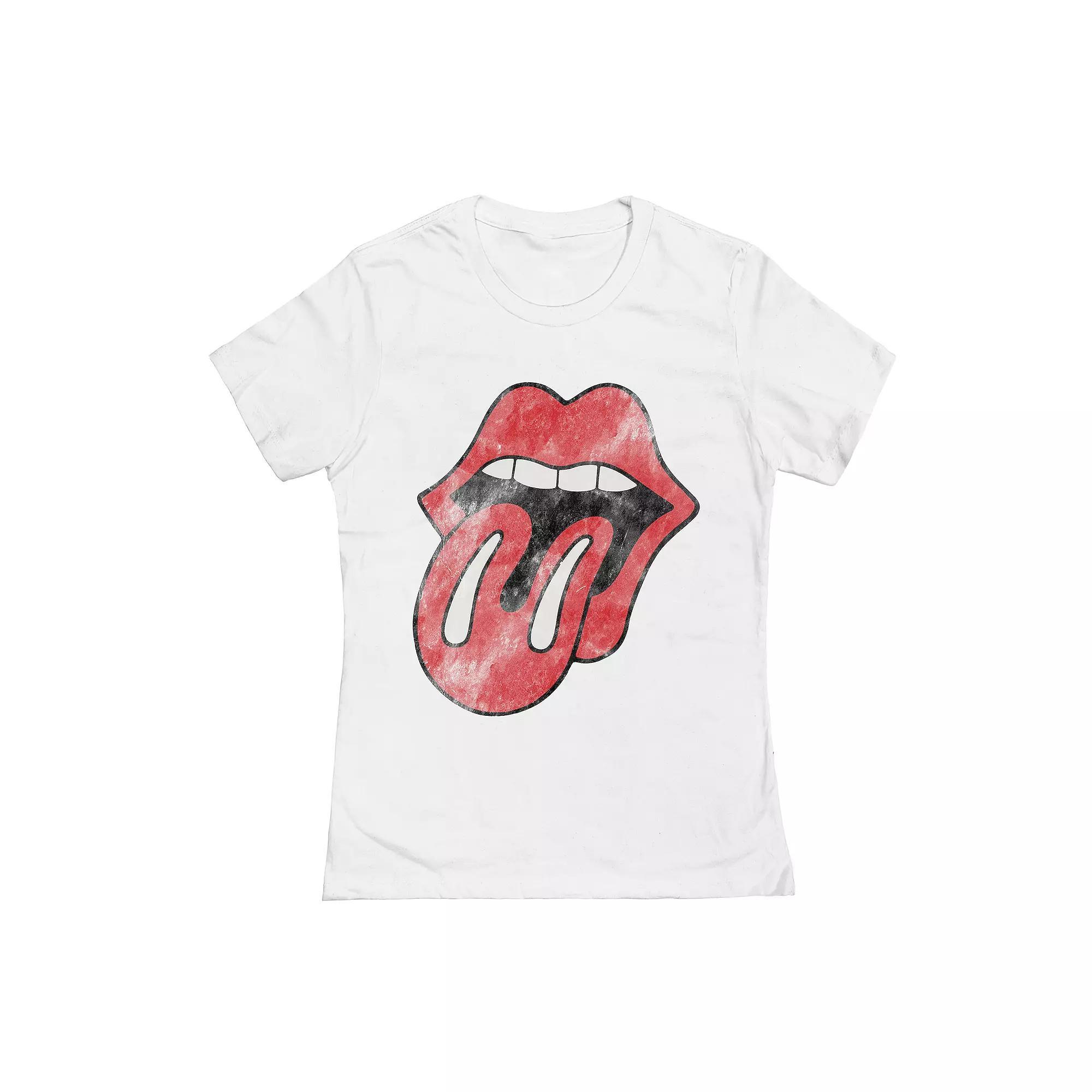 Juniors' Rolling Stones Vintage Tongue Graphic Tee, Girl's,  Product Image