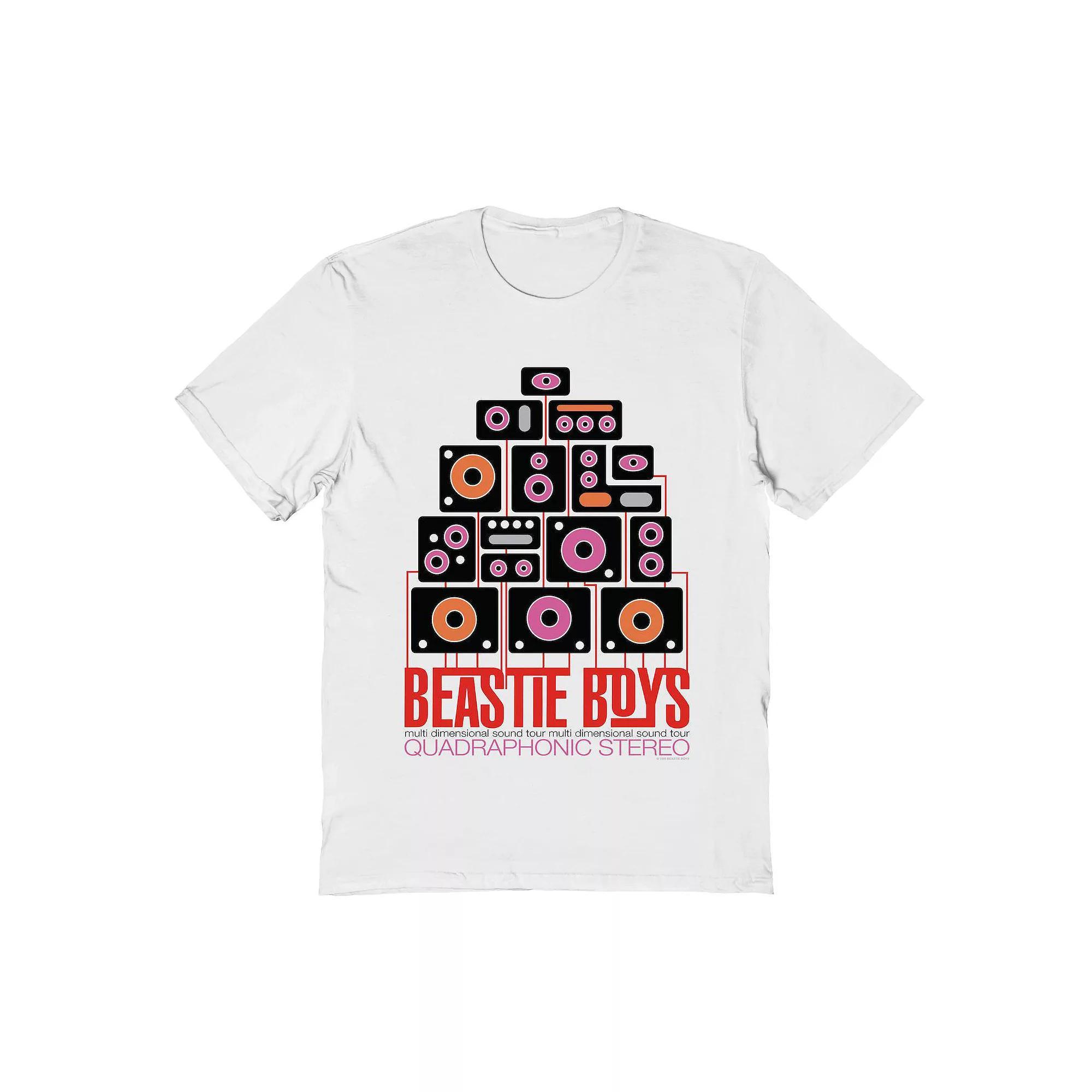 Men's Beastie Boys Quadraphonic Stereo Graphic Tee, Size: XXL, White Product Image