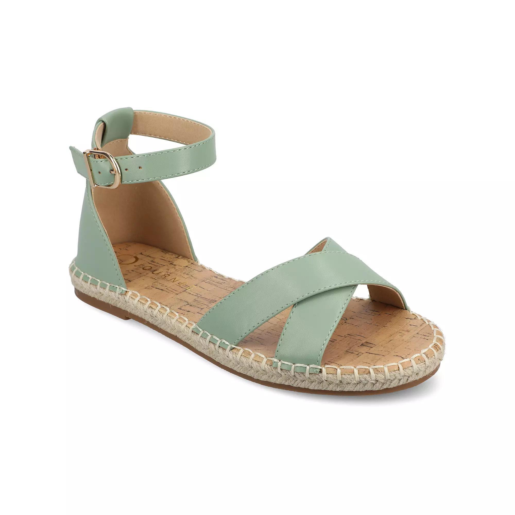 Journee Lyddia Women's Sandals, Size: 9 Wide, Green Product Image