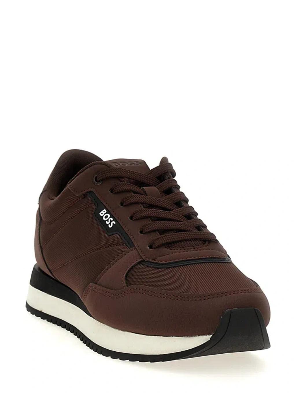 HUGO BOSS 'kai' Sneakers In Bordeaux Product Image