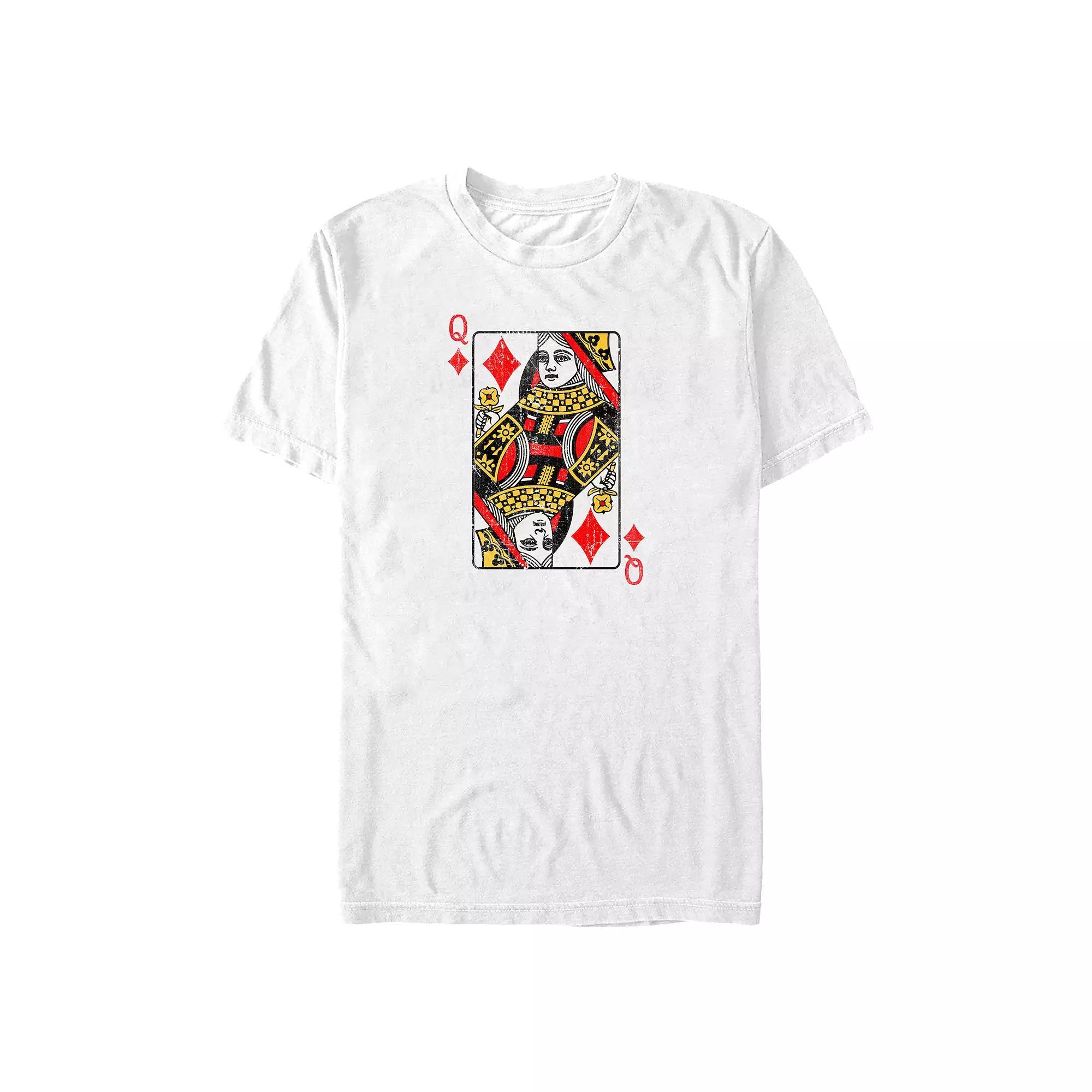 Big & Tall Queen Of Diamonds Card Graphic Tee, Men's,  Product Image