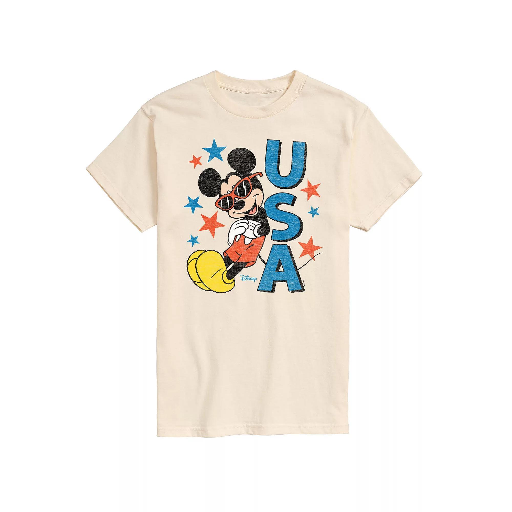Disney's Mickey Mouse Men's Sunglasses USA Graphic Tee,  Product Image