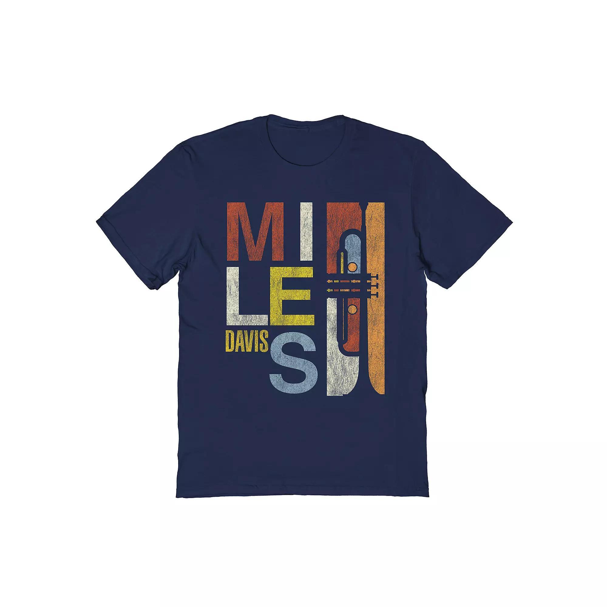 Men's Miles Davis Tee, Size: XL, Blue Product Image