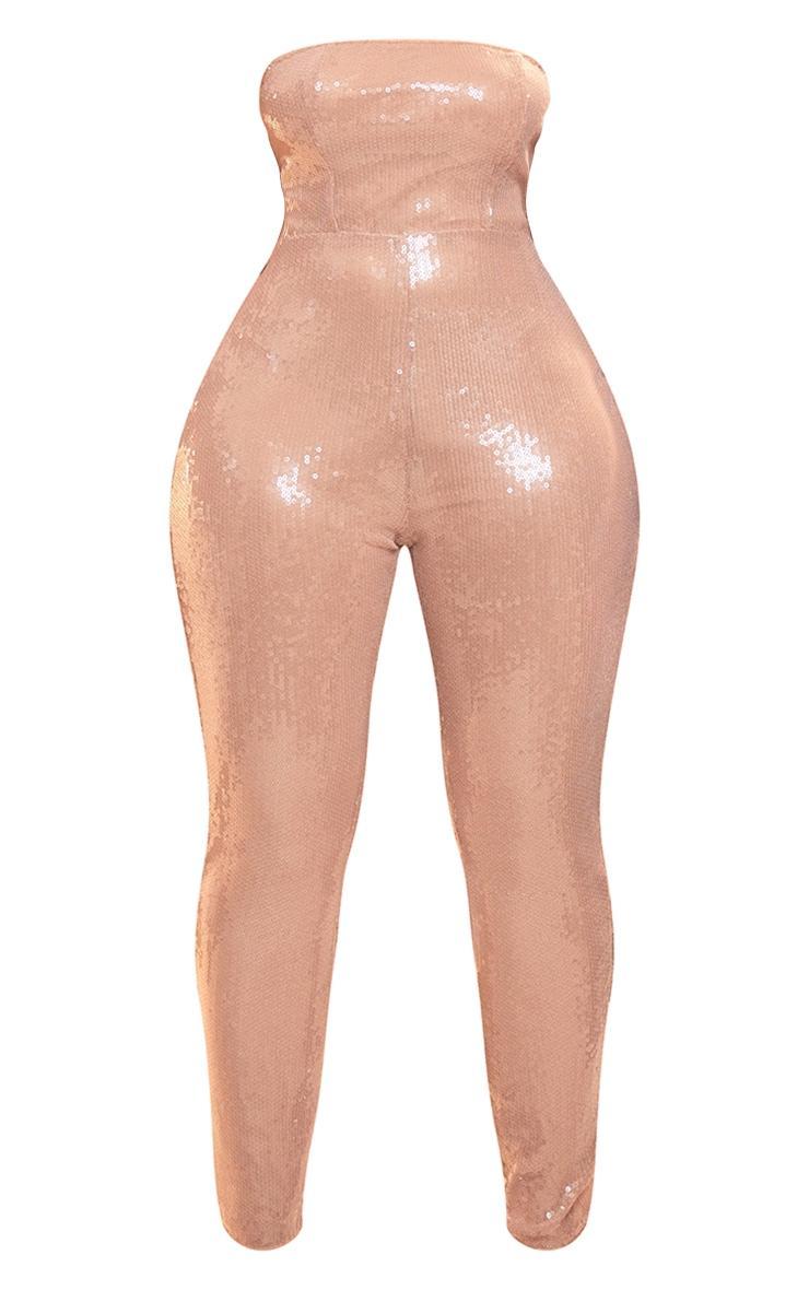 Shape Nude Sequin Bandeau Jumpsuit Product Image
