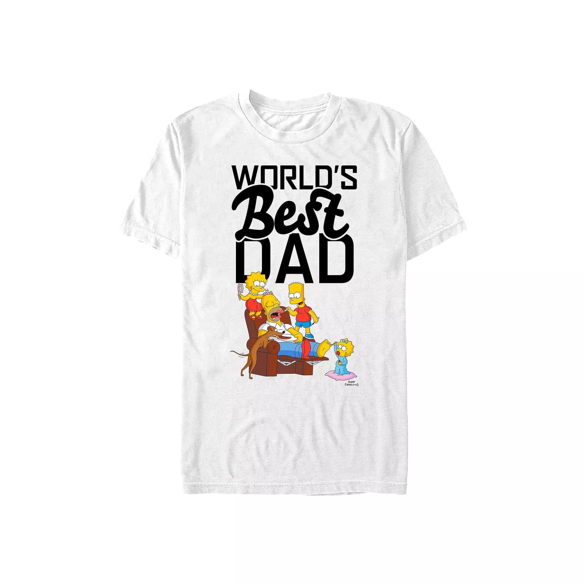 Men's The Simpson's World's Best Dad Scene Graphic Tee,  Product Image