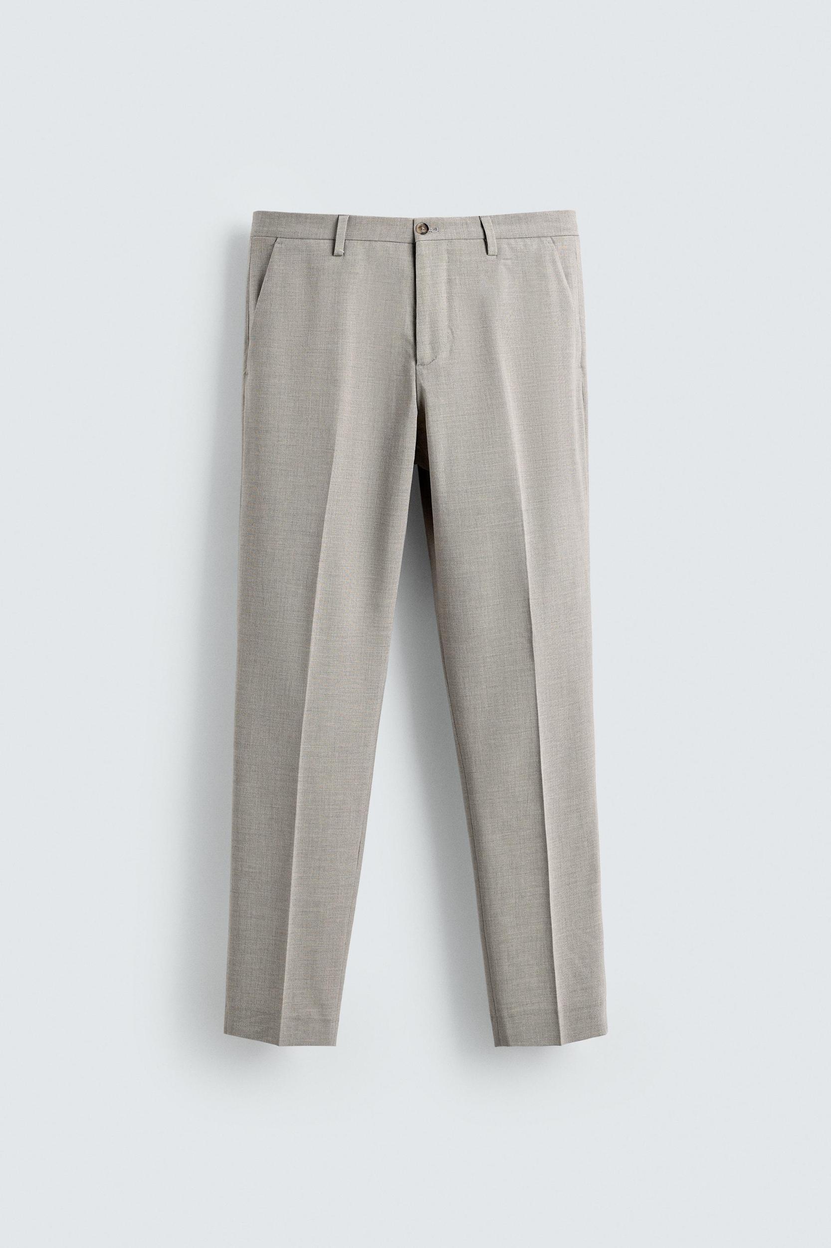 TEXTURED SUIT PANTS Product Image