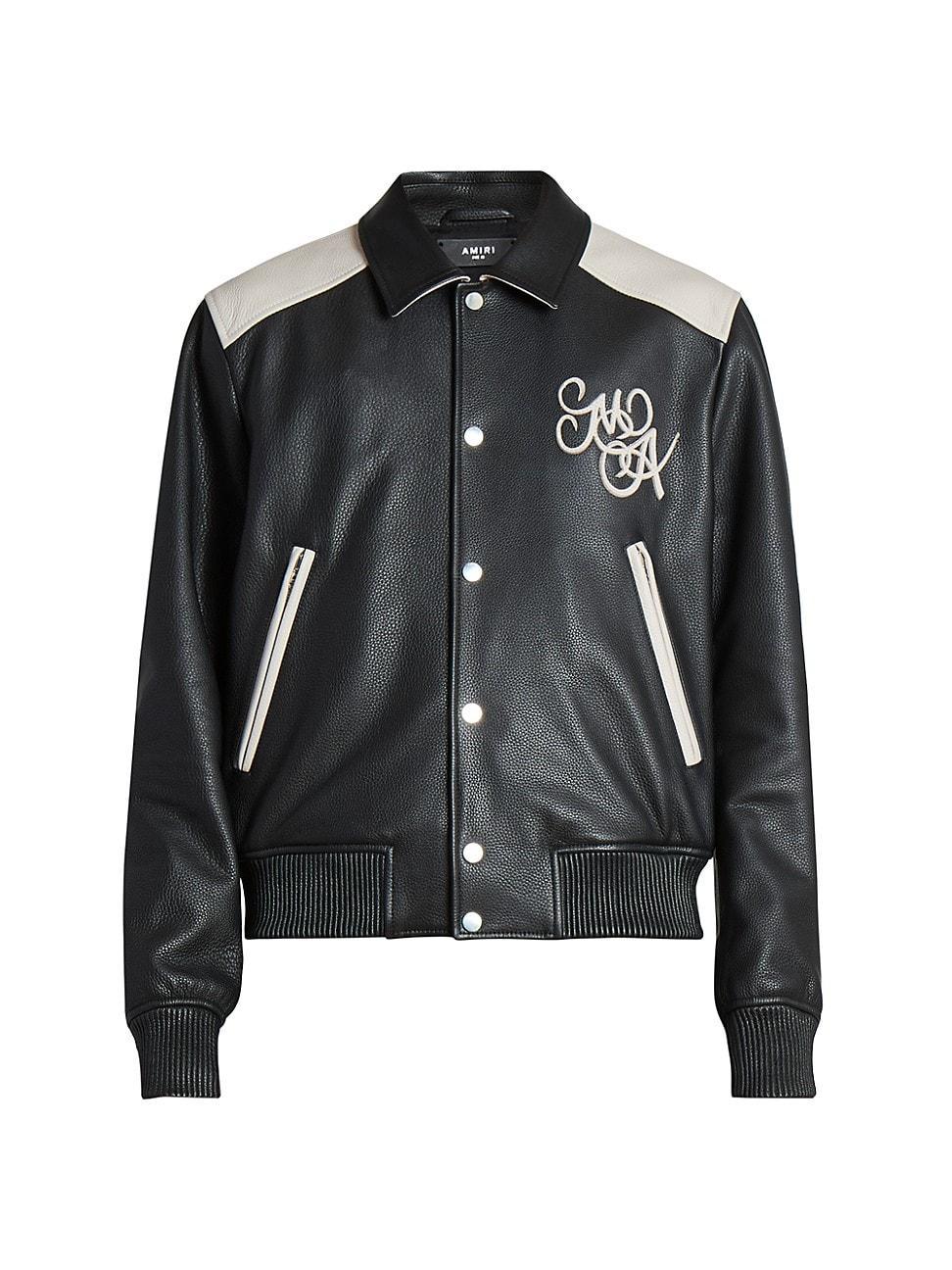 Mens MA Swirl Leather Band Jacket Product Image