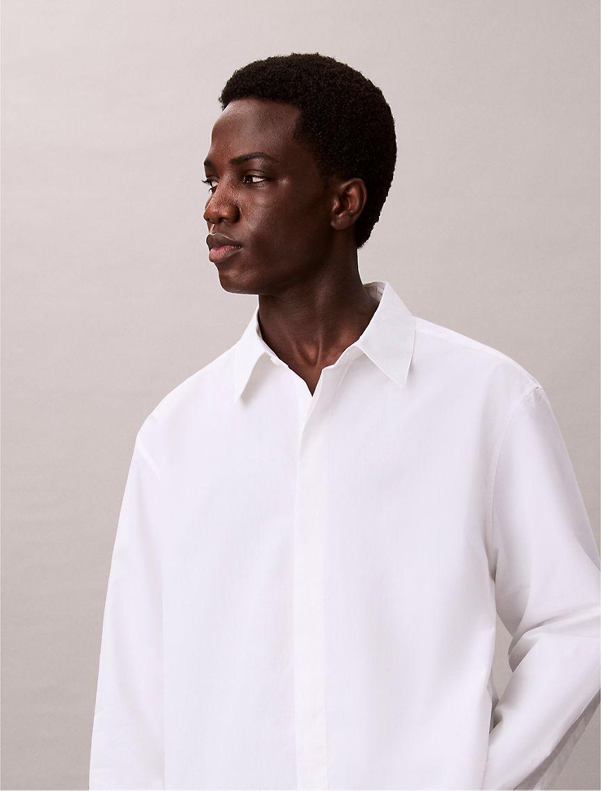 Cotton Silk Relaxed Shirt Product Image