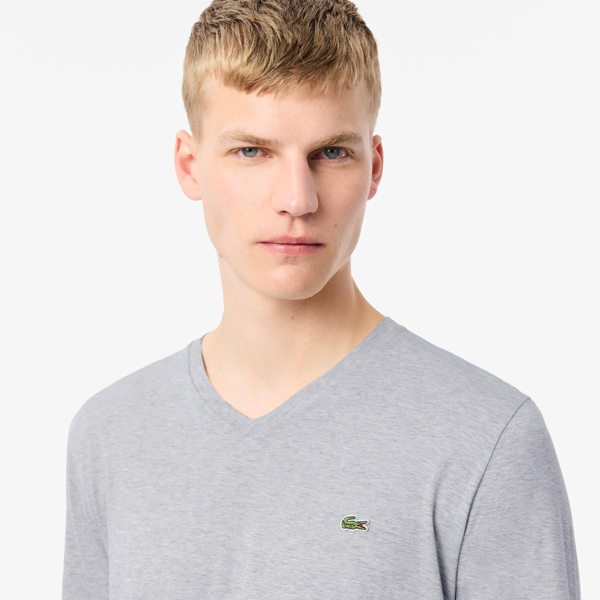 Men's Lightweight Pima Cotton V-Neck T-Shirt Product Image