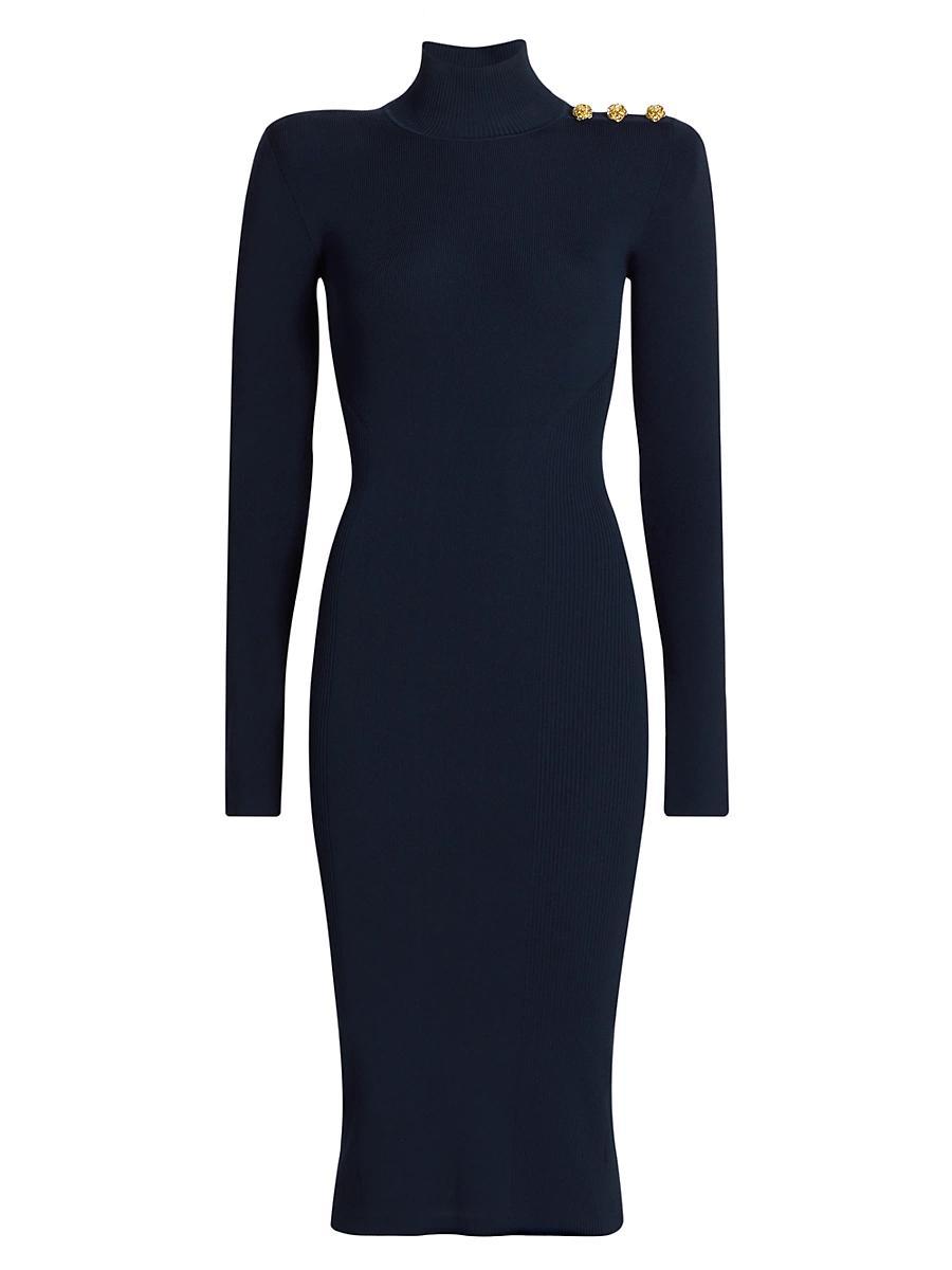 Womens Larelle Ribbed Body-Con Midi-Dress Product Image