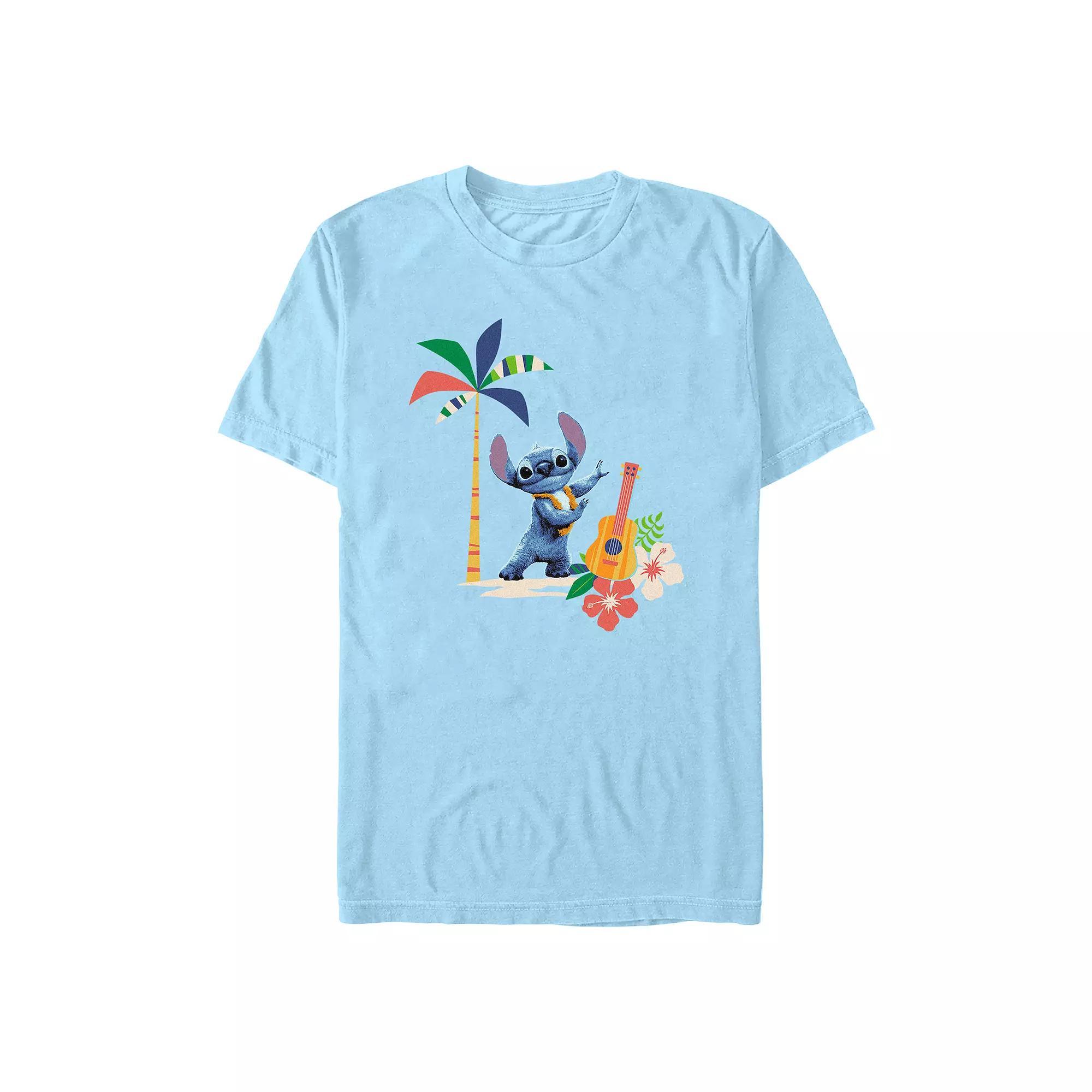 Disney's Lilo & Stitch Tropical Hula Dance Scene Men's Graphic Tee,  Product Image
