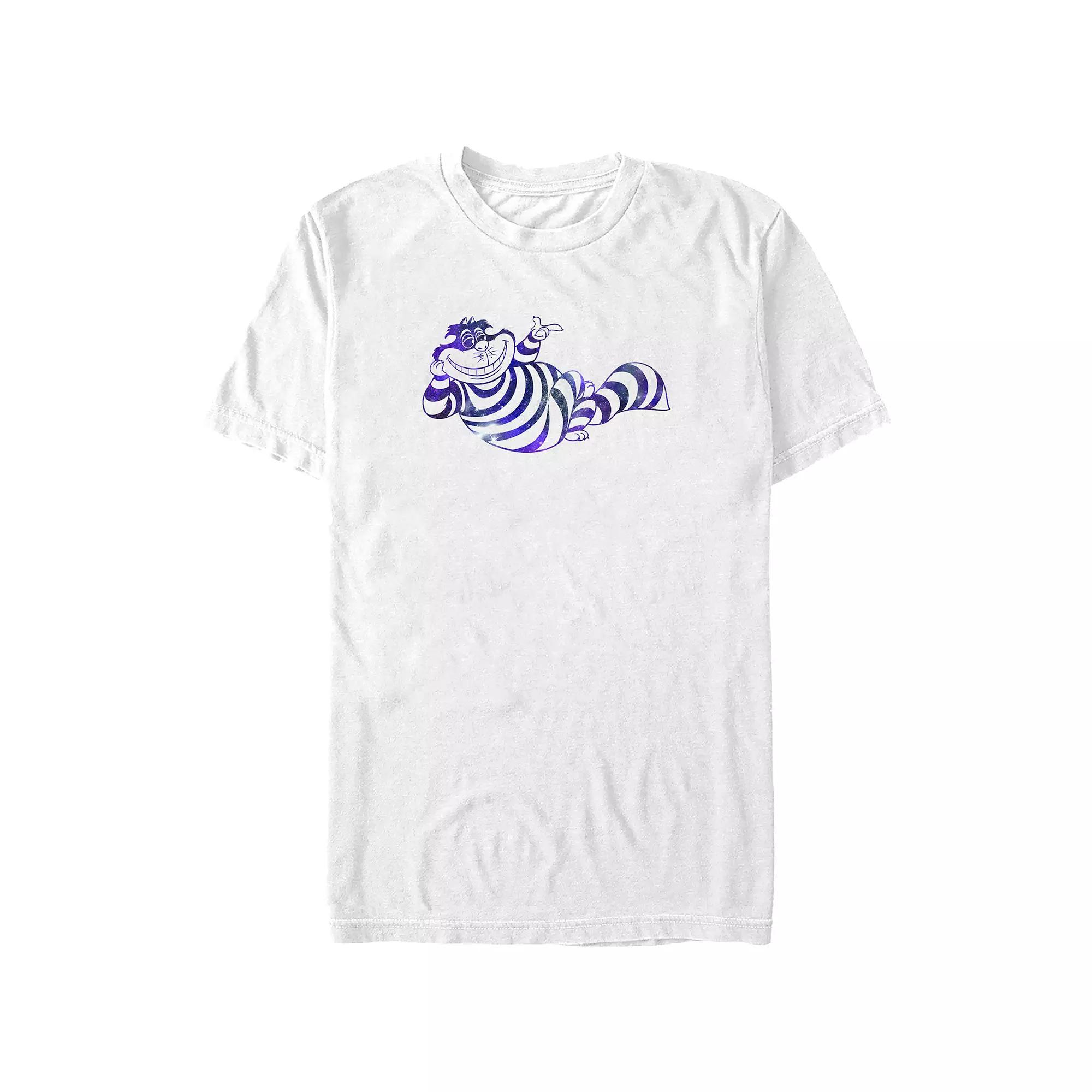Disney's Alice In Wonderland Cosmic Cat Juniors' Boyfriend Graphic Tee, Women's, Size: XXL, White Product Image