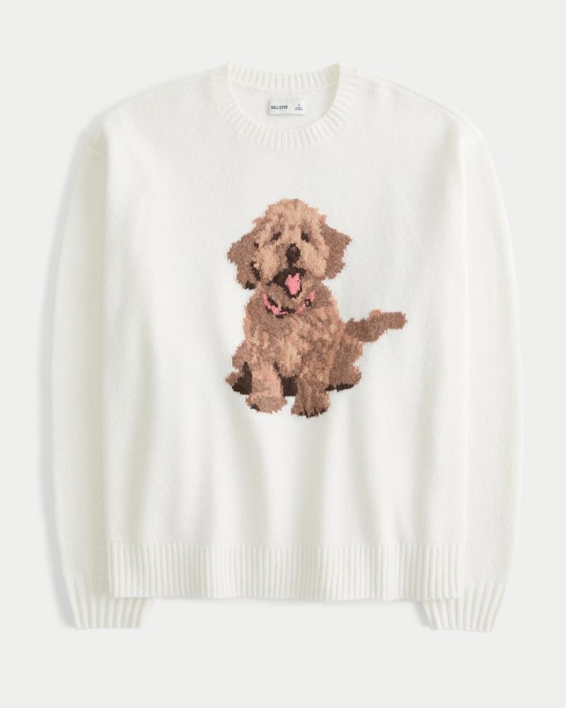 Hollister Comfy Cloud Bunny Graphic Crew Sweater Product Image