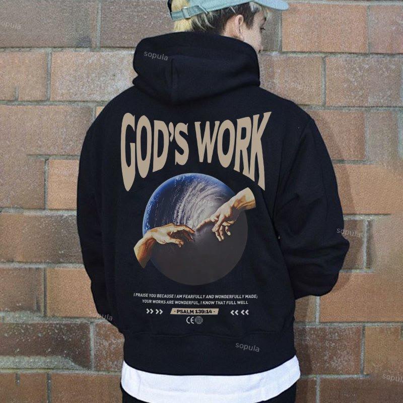 Sopula God With Us Graphic Hoodie Product Image