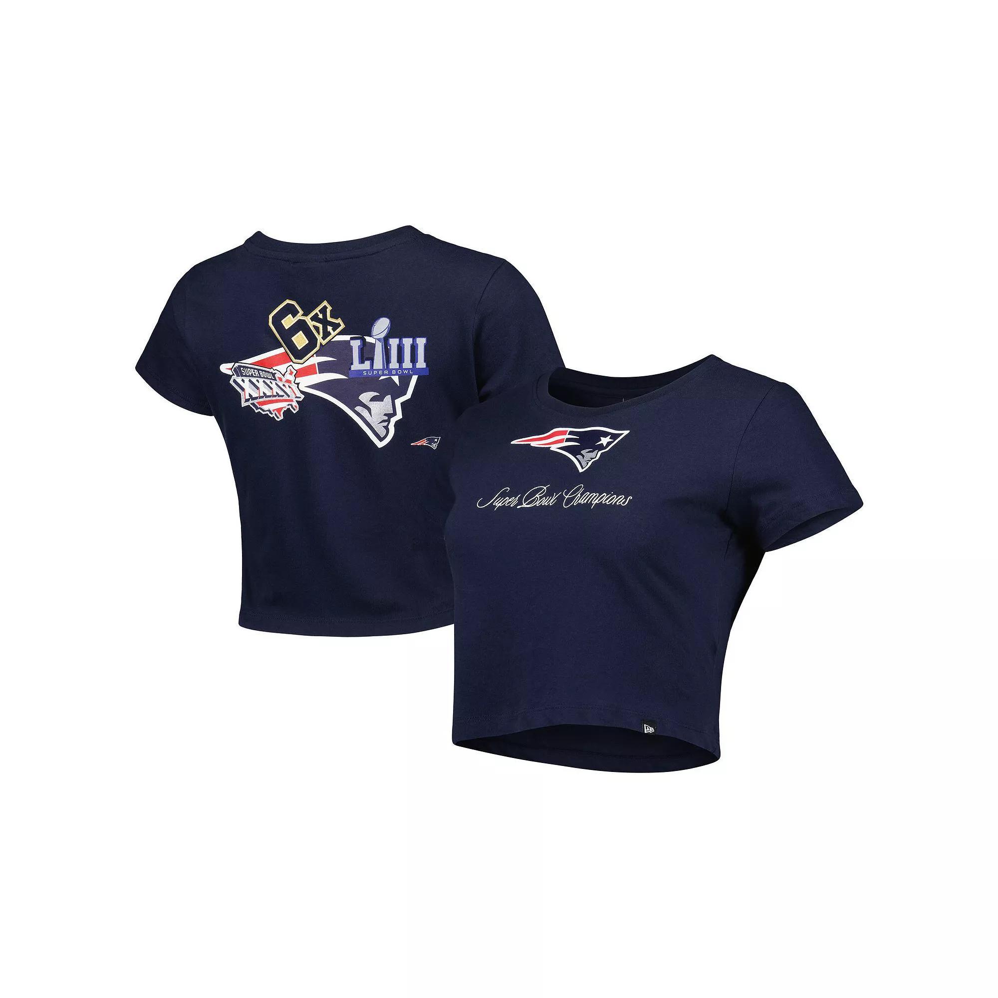 Women's New Era Navy New England Patriots Historic Champs T-Shirt, Size: 2XL, Blue Product Image