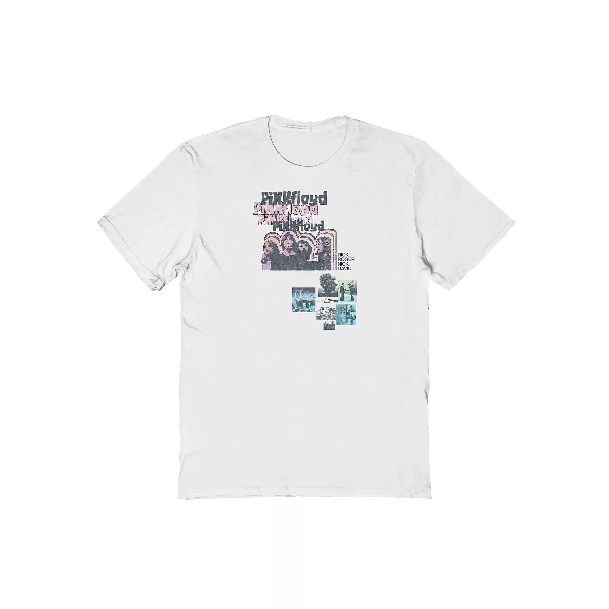 Men's Pink Floyd Pastel Gradient Graphic Tee, Size: XL, White Product Image