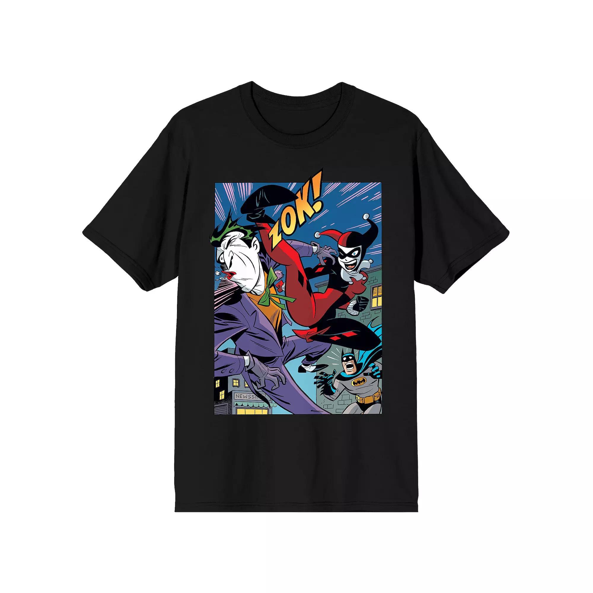 Men's Harley Quinn & The Joker Tee, Size: Small, Black Product Image