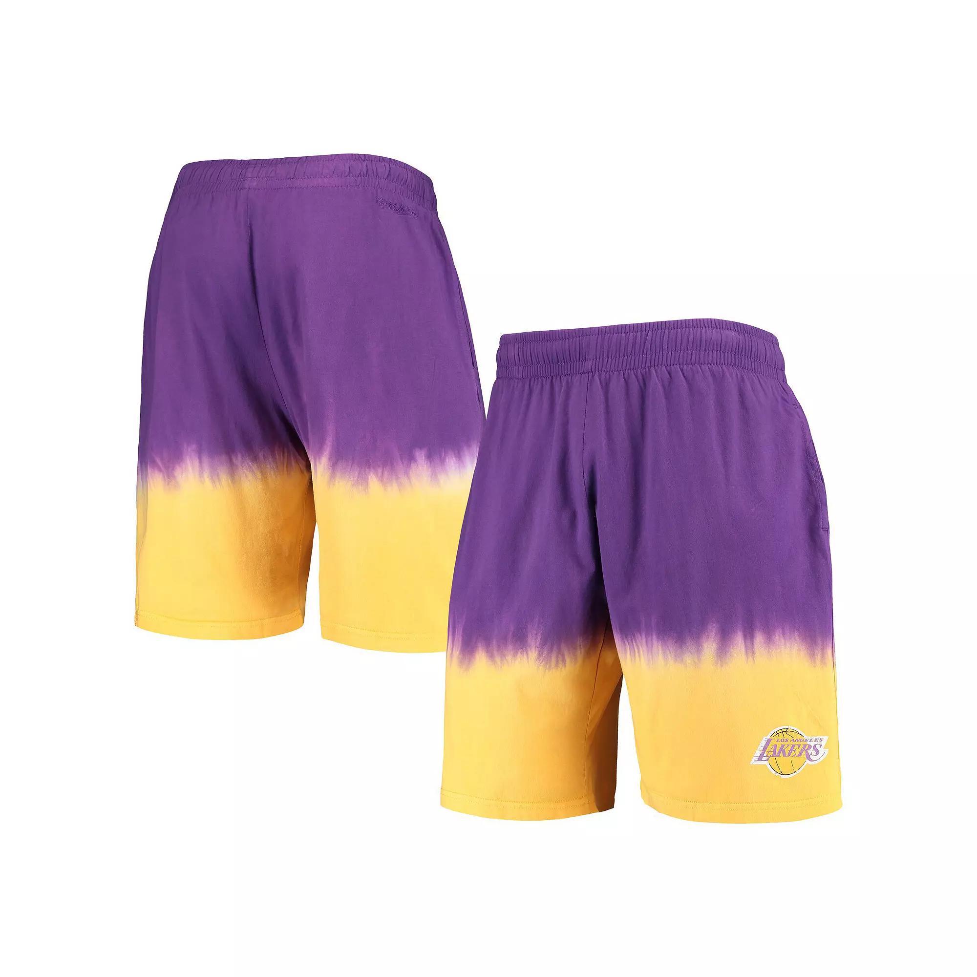 Men's Mitchell & Ness Purple/Gold Los Angeles Lakers Hardwood Classics Authentic Shorts, Size: Large Product Image