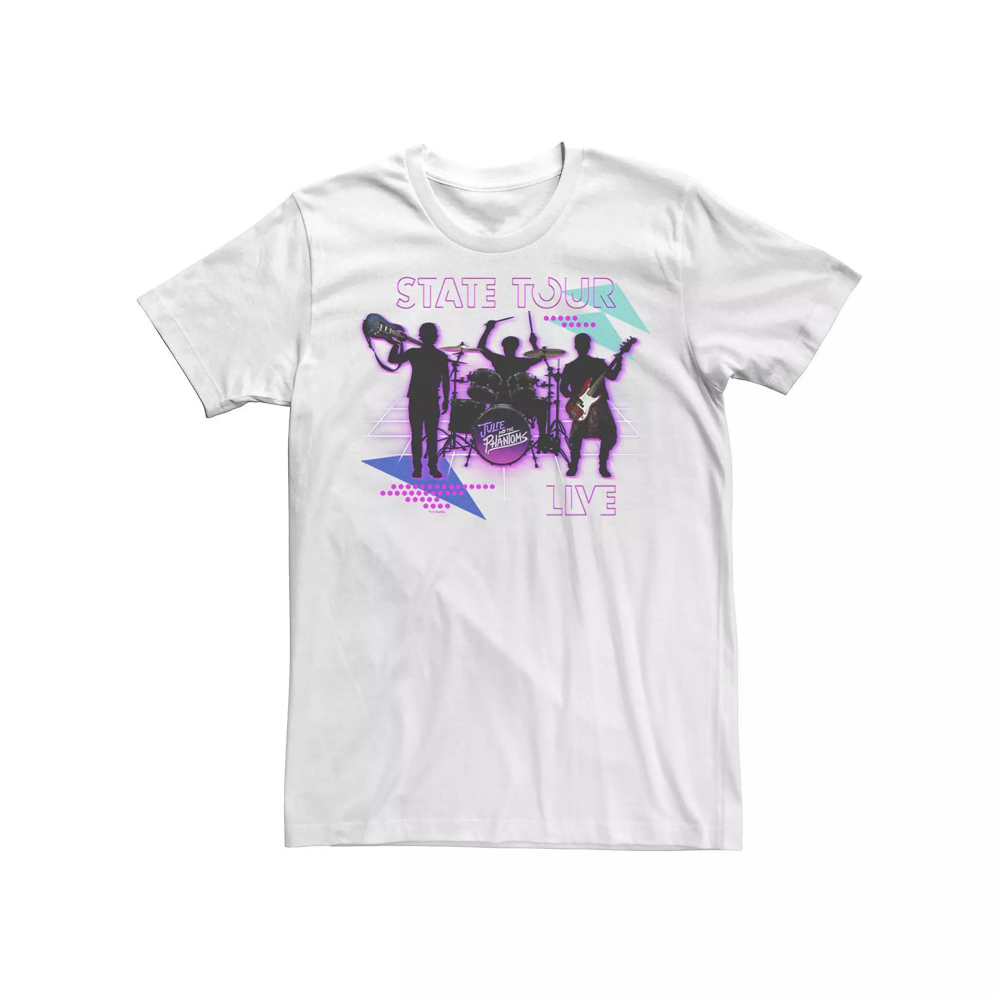 Men's Julie And The Phantoms State Tour Live Tee, Size: Small, White Product Image