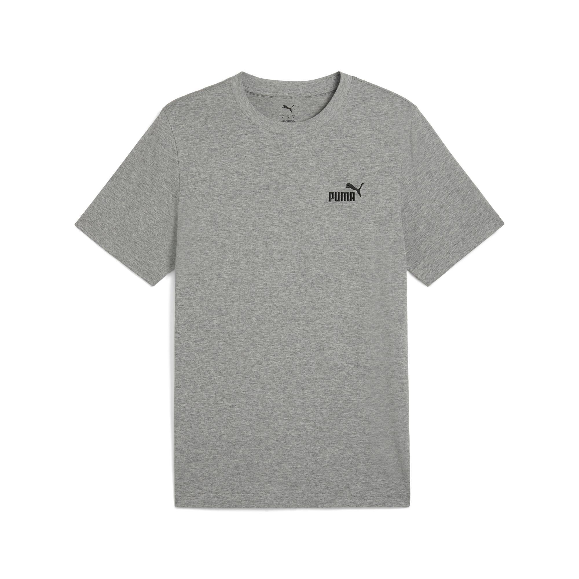 PUMA Essentials Small No. 1 Logo Men's T-Shirt in Grey Product Image
