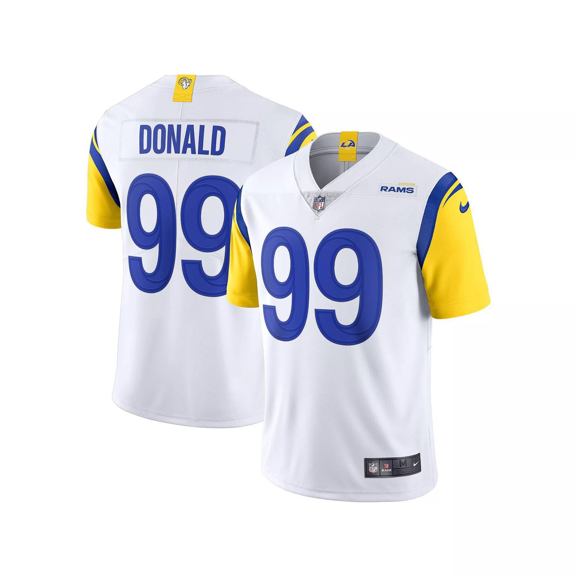 Men's Nike White Aaron Donald Los Angeles Rams Alternate Vapor Limited Jersey, Size: Small Product Image