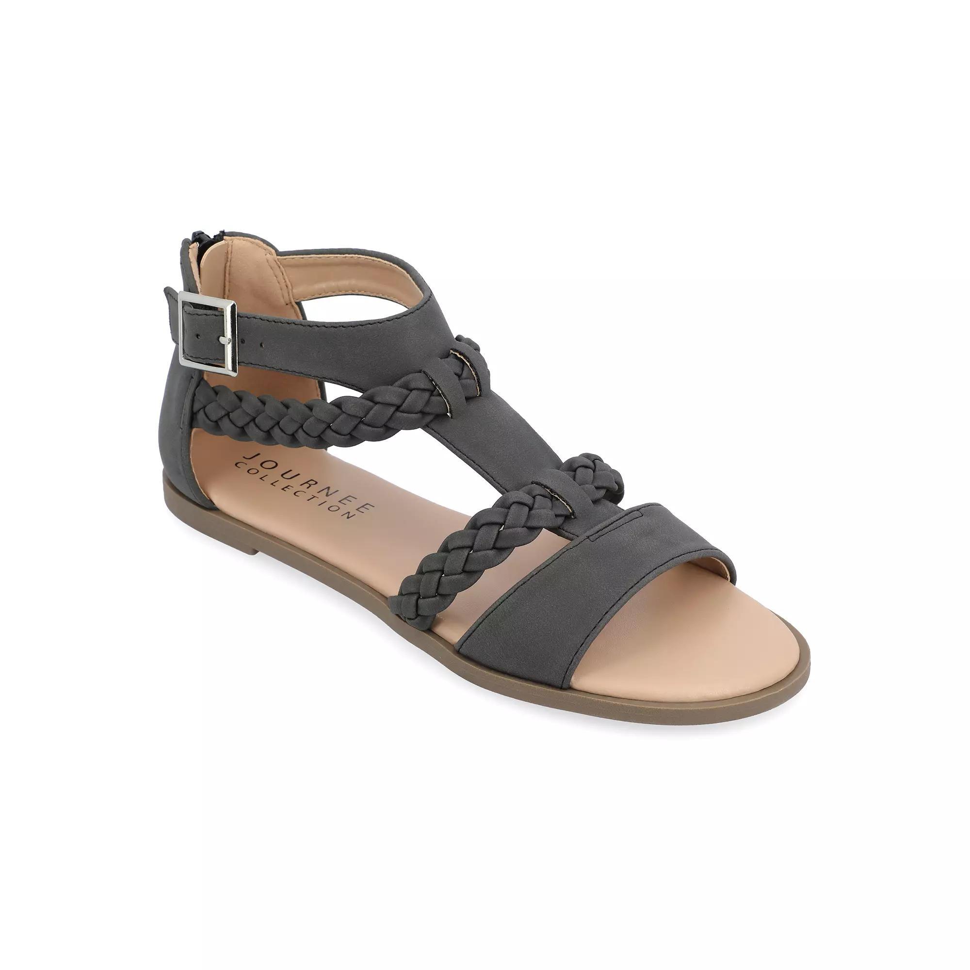 Journee Florence Women's Sandals, Size: 7, Black Product Image