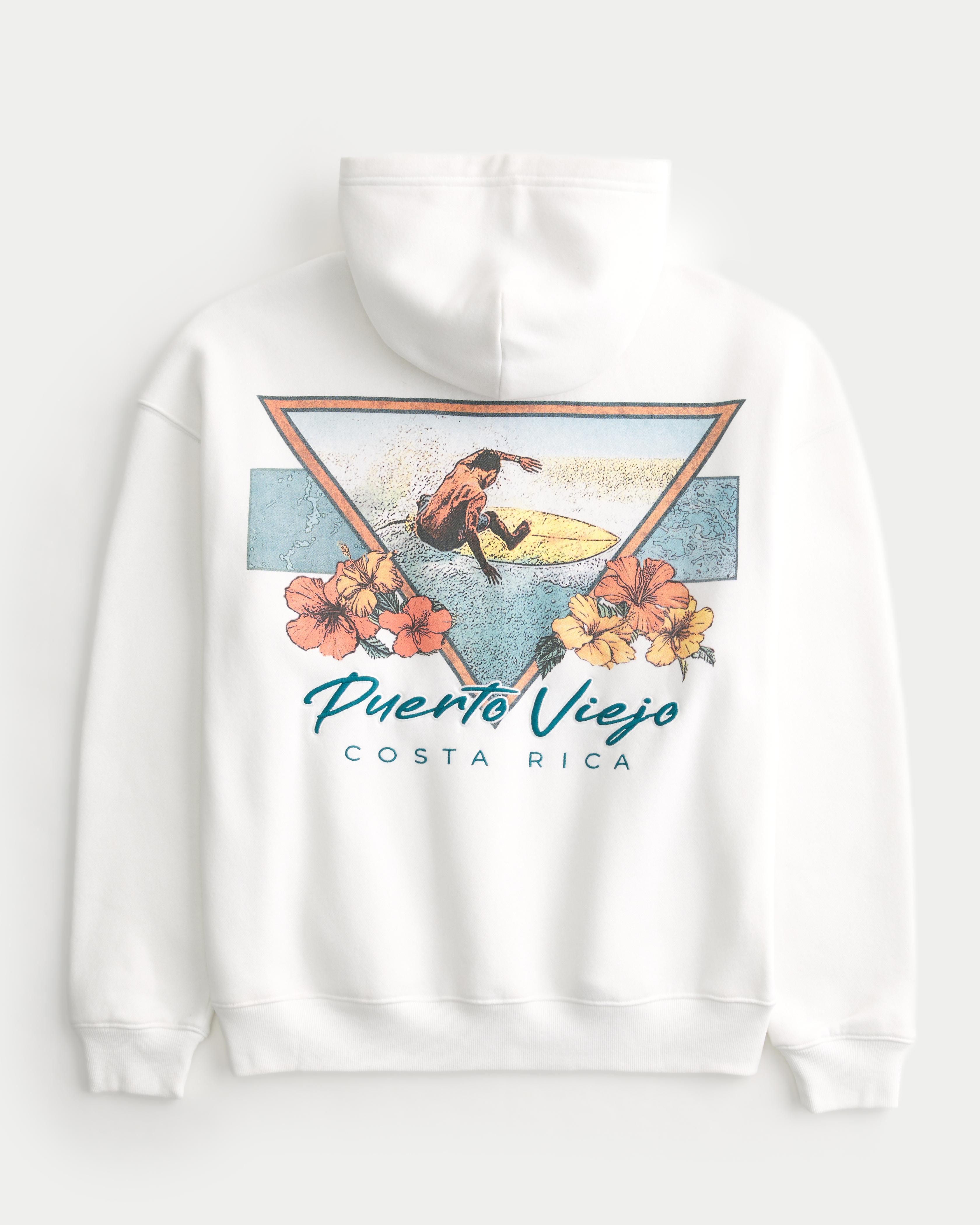 Boxy Puerto Viejo Graphic Hoodie Product Image