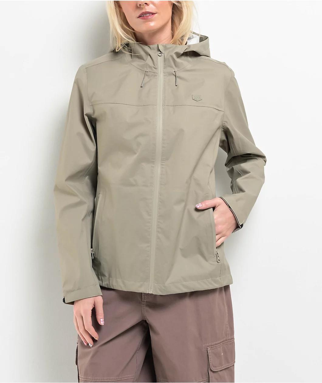 Dravus Oasis Essential Beige Windbreaker Zip Jacket Product Image