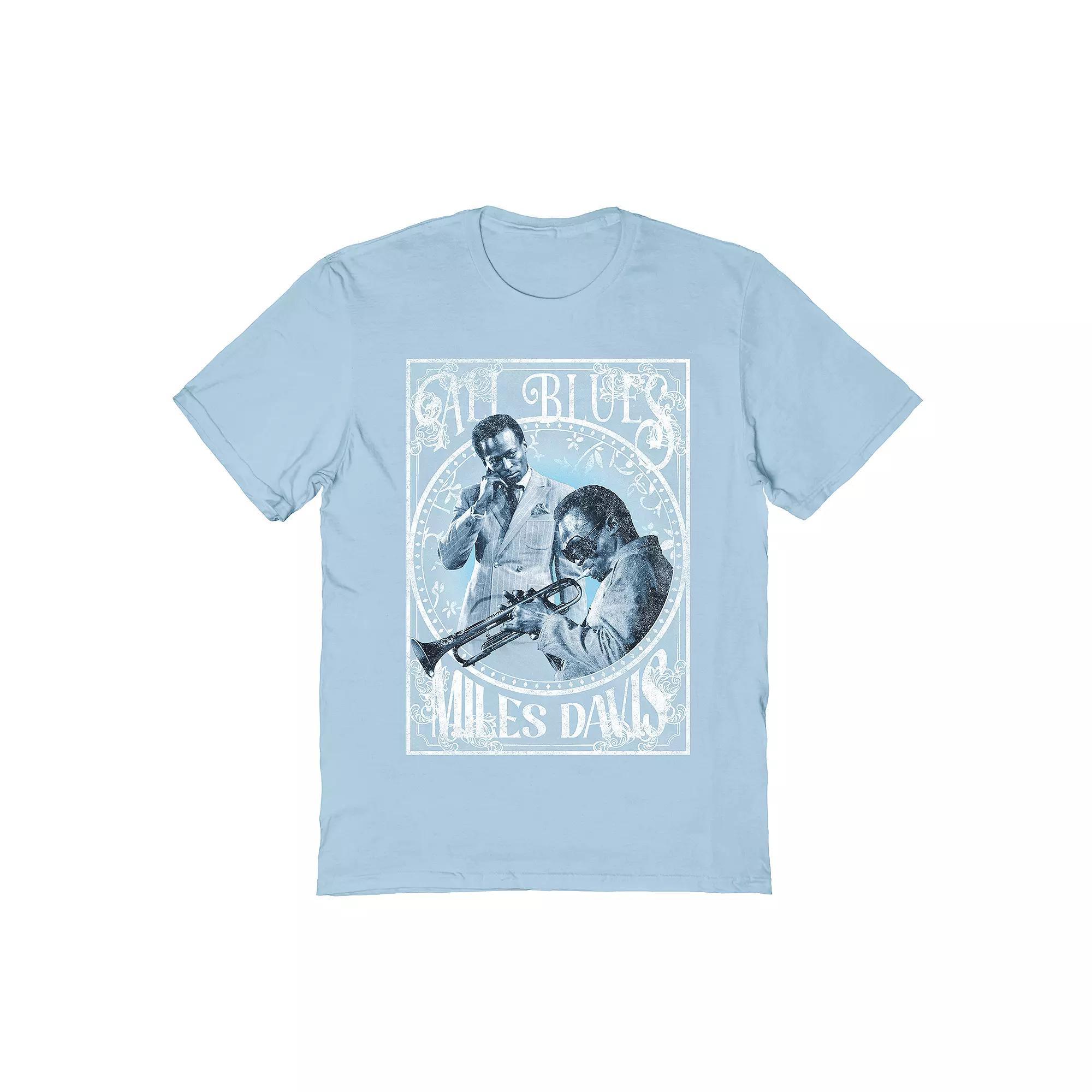 Men's Miles Davis Tee, Size: XL, Light Blue Product Image