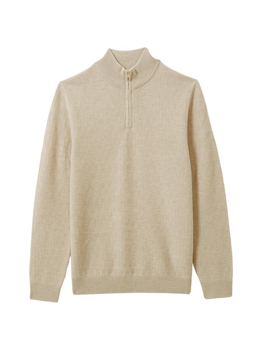 Mens Chester Wool Quarter-Zip Sweater Product Image