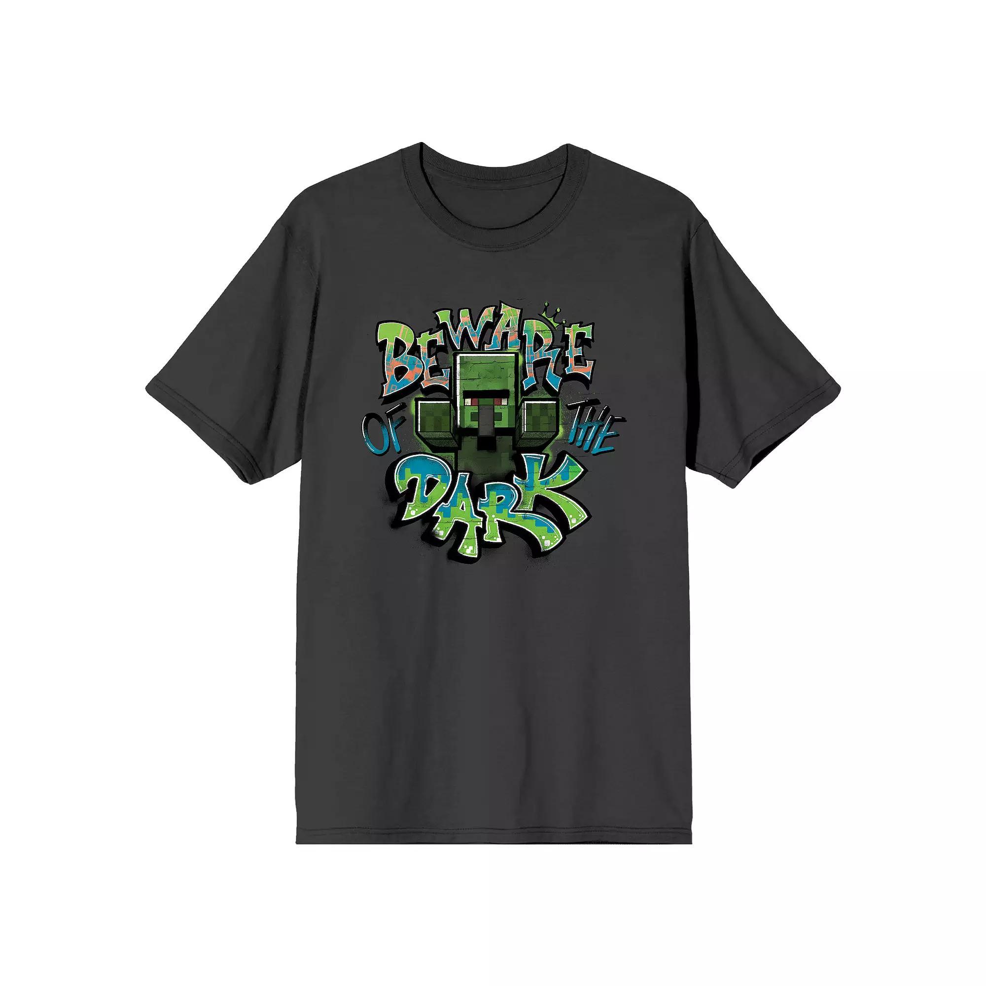 Men's Minecraft Beware of the Dark Tee, Size: XXL, Black Product Image