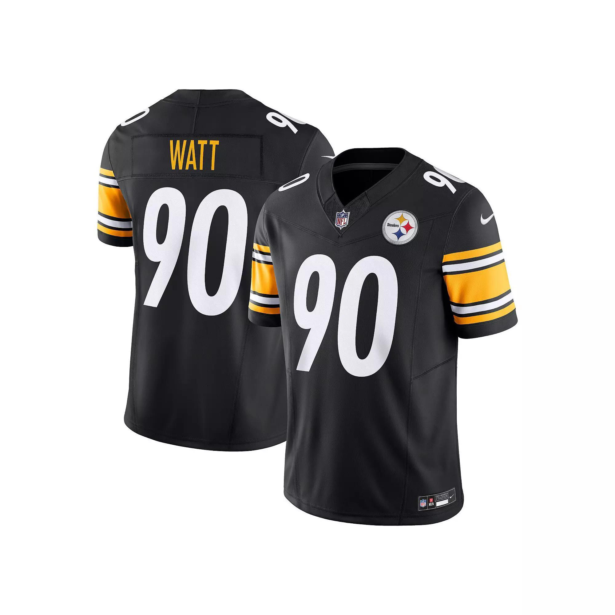 Men's Nike T.J. Watt Black Pittsburgh Steelers Vapor F.U.S.E. Limited Jersey, Size: Medium Product Image