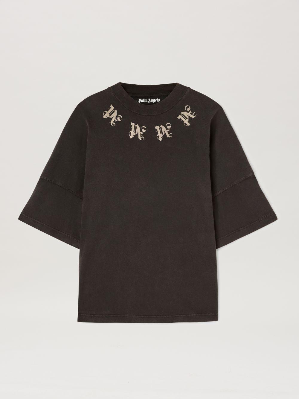 STATEMENT MONOGRAM T-Shirt on Sale - Palm Angels® Official  Product Image