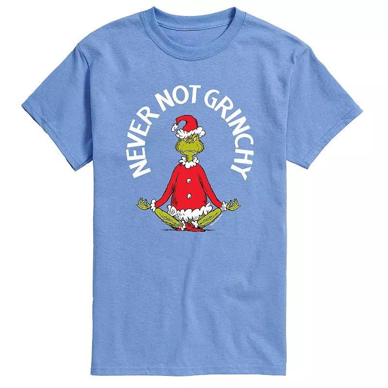 Men's Dr. Seuss The Grinch "Never Not Grinchy" Tee, Size: XL, Blue Product Image