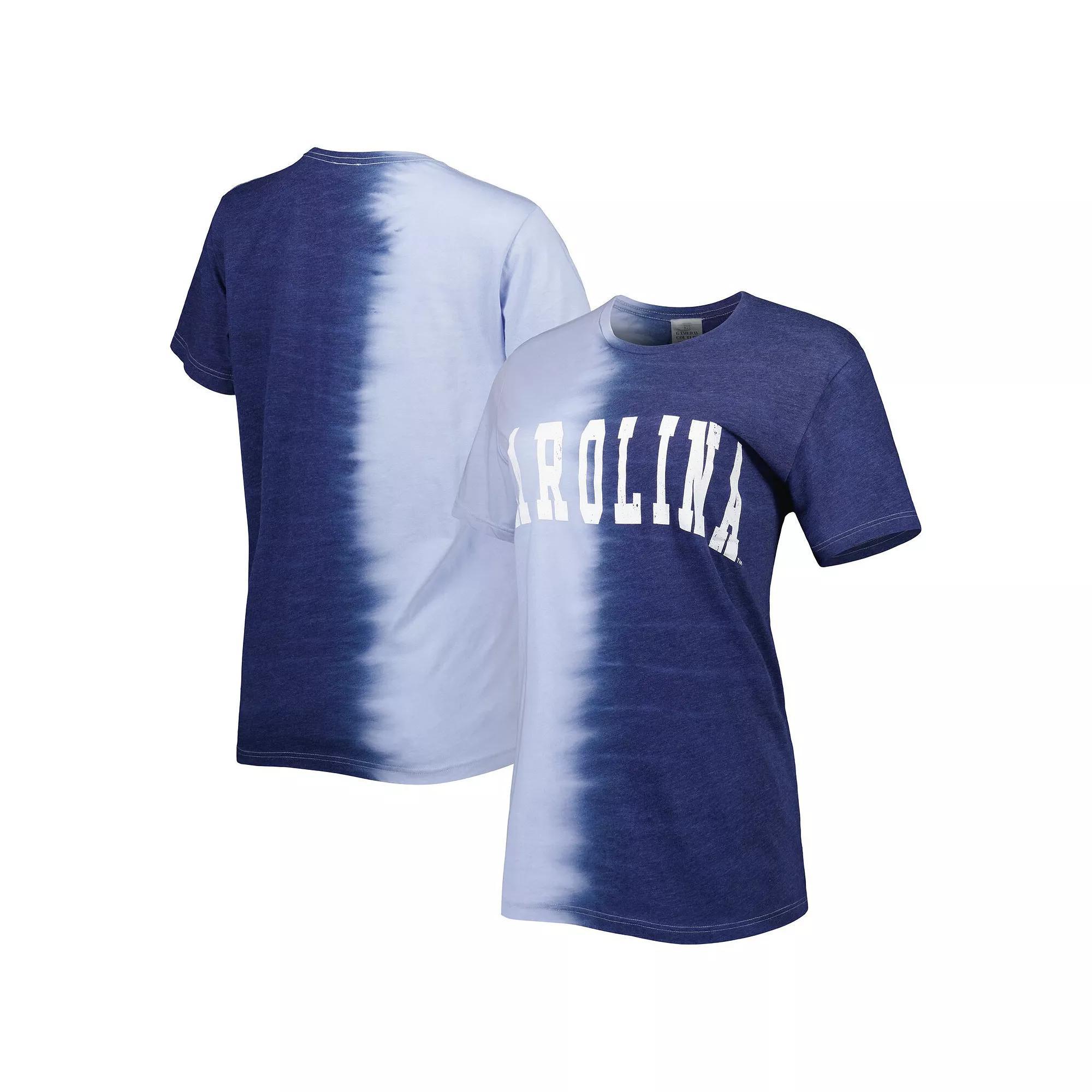 Women's Gameday Couture Navy North Carolina Tar Heels Find Your Groove Split-Dye T-Shirt, Size: 2XL, Blue Product Image
