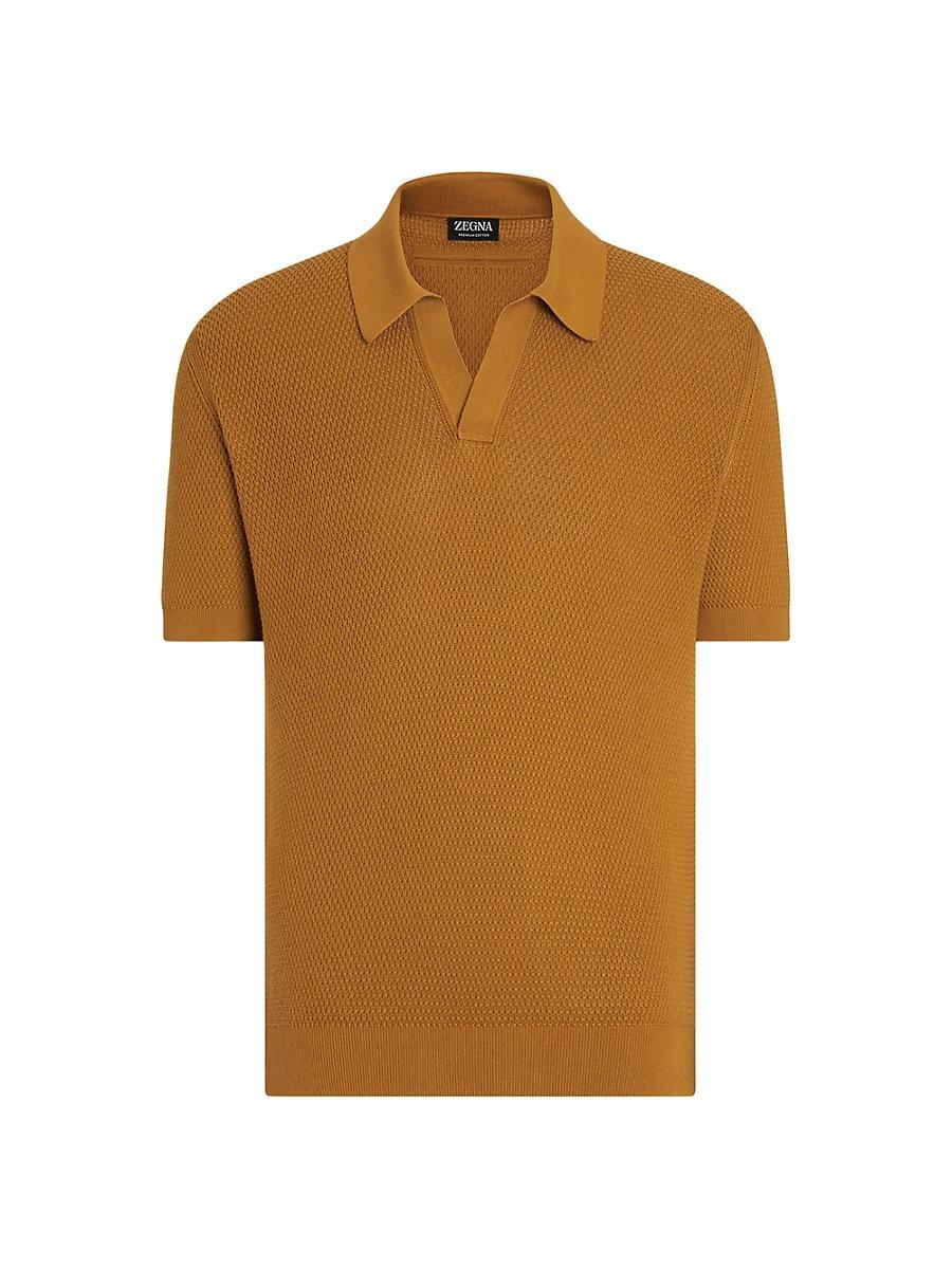 Mens Polo Ribbed Hem Shirt Product Image