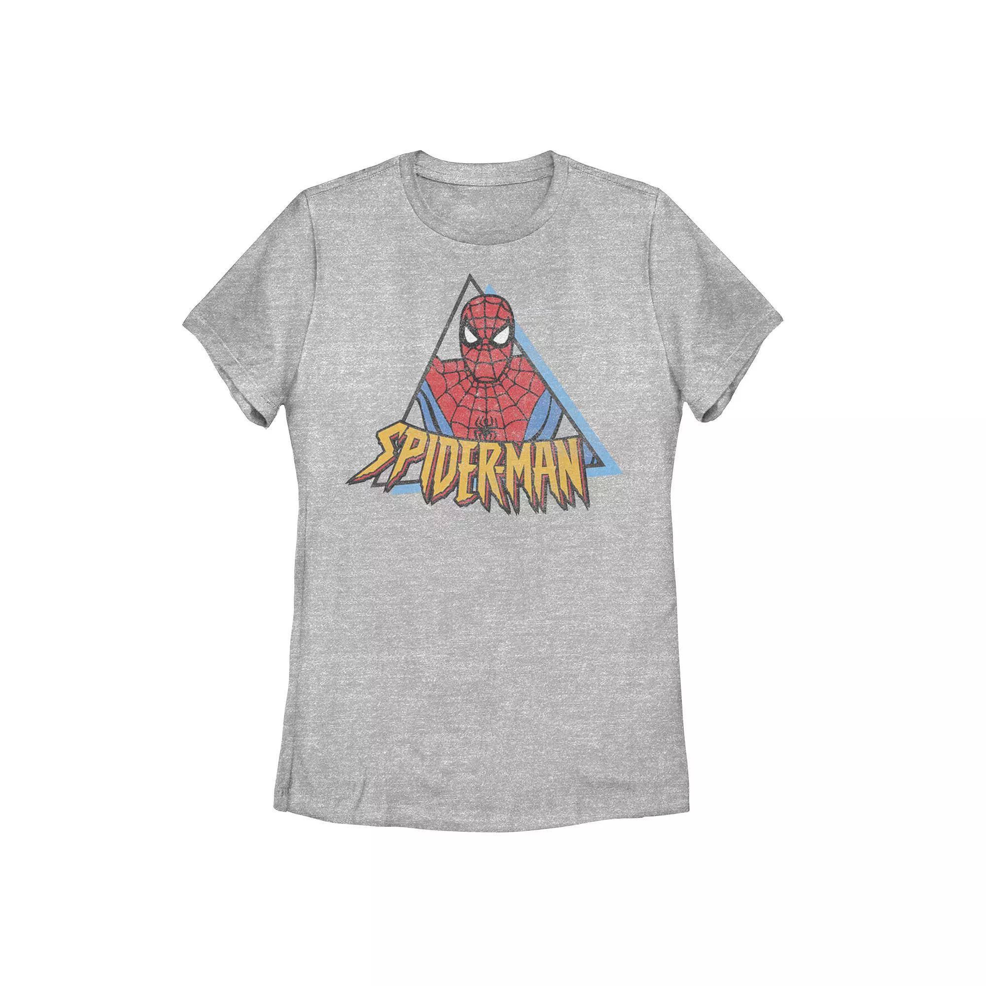 Juniors' Marvel Spider-Man Retro Triangle Graphic Tee, Girl's,  Product Image