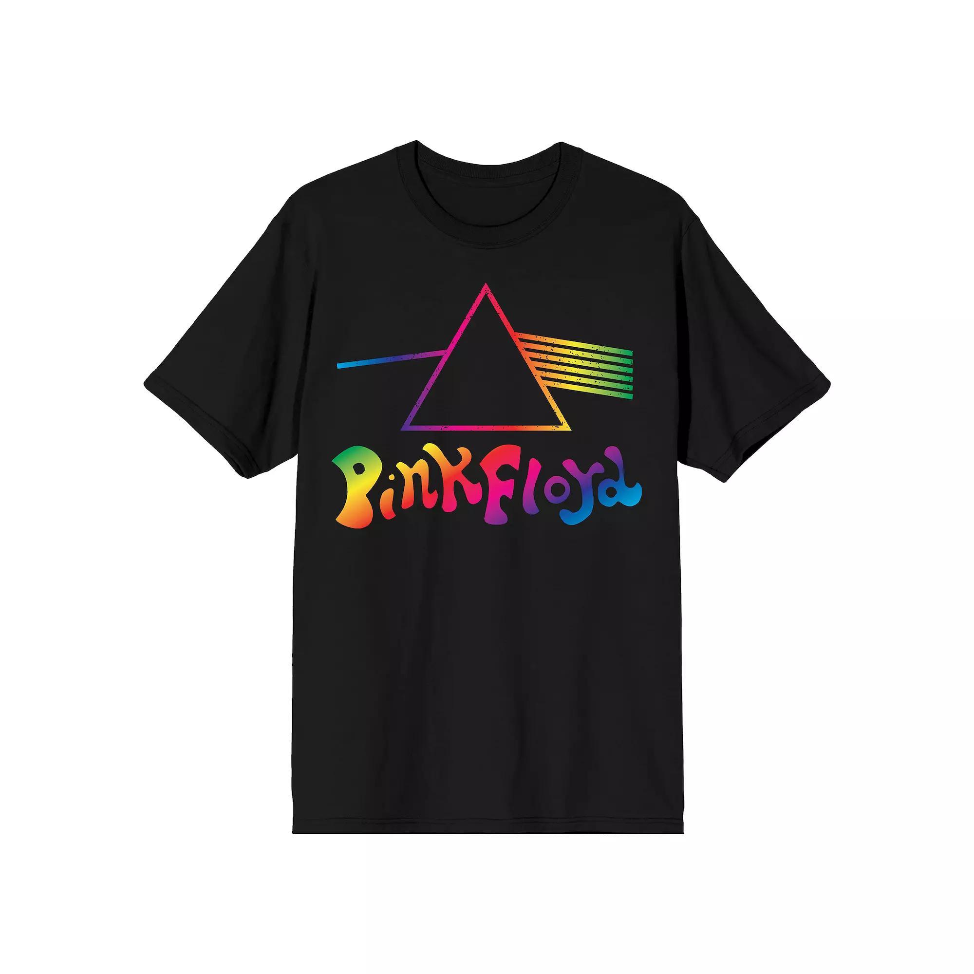 Men's Pink Floyd Dark Side of the Moon Artwork Short Sleeve Graphic Tee, Size: Small, Black Product Image