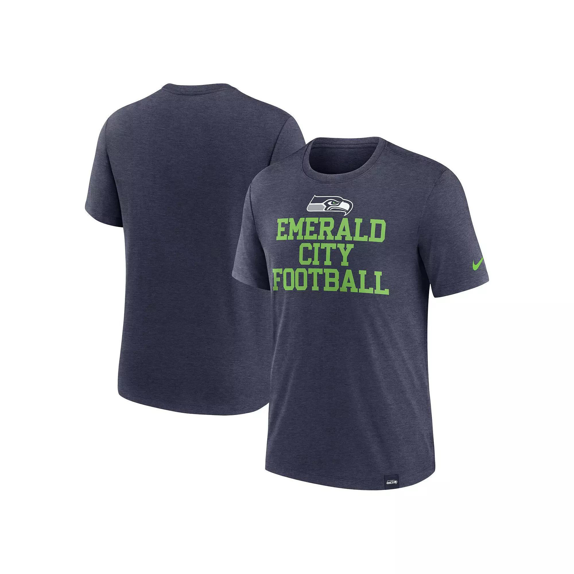 Men's Nike Royal Denver Broncos Favorable Timeline Tri-Blend T-Shirt,  Product Image